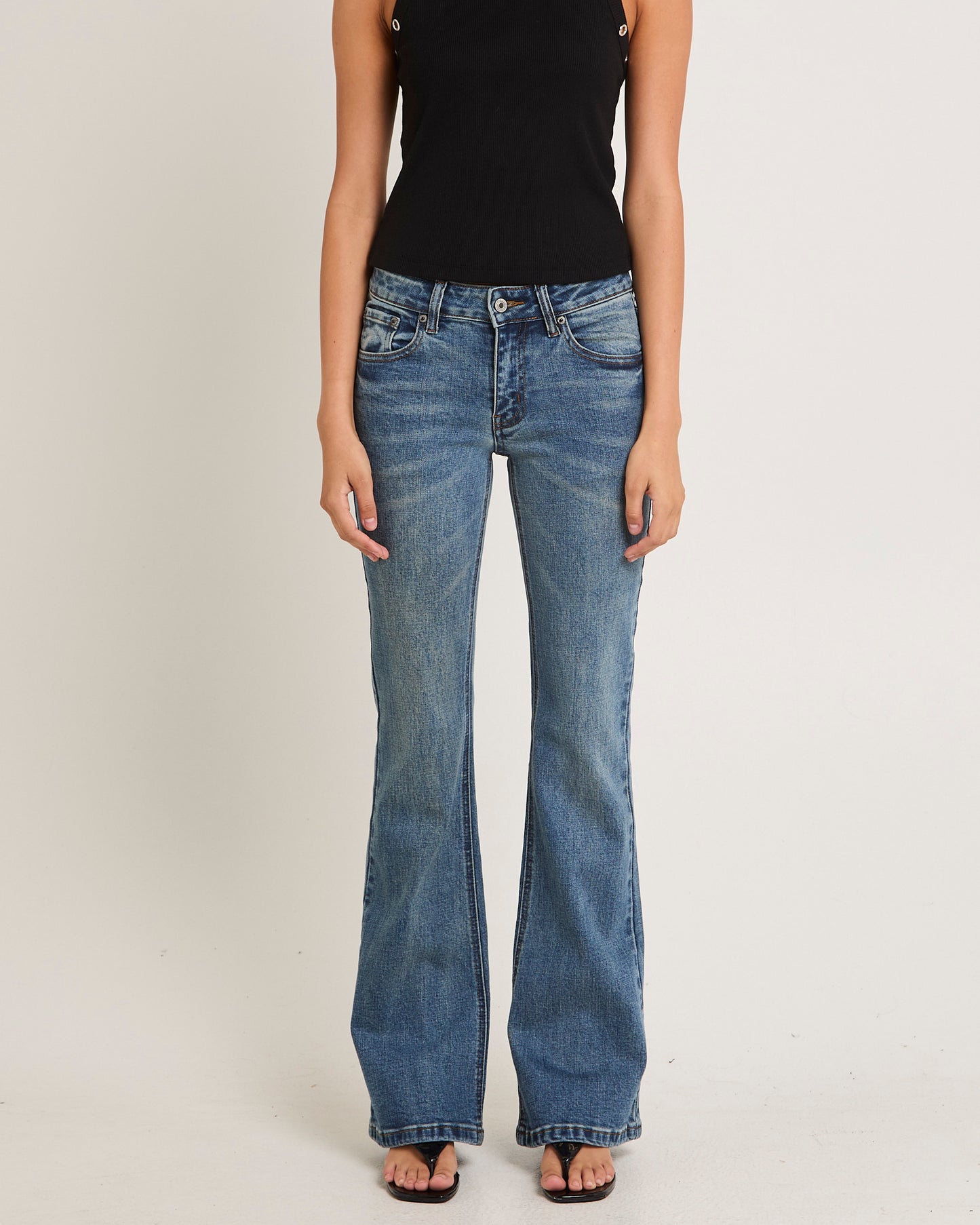 Rita Low Rise Flare Denim Jeans