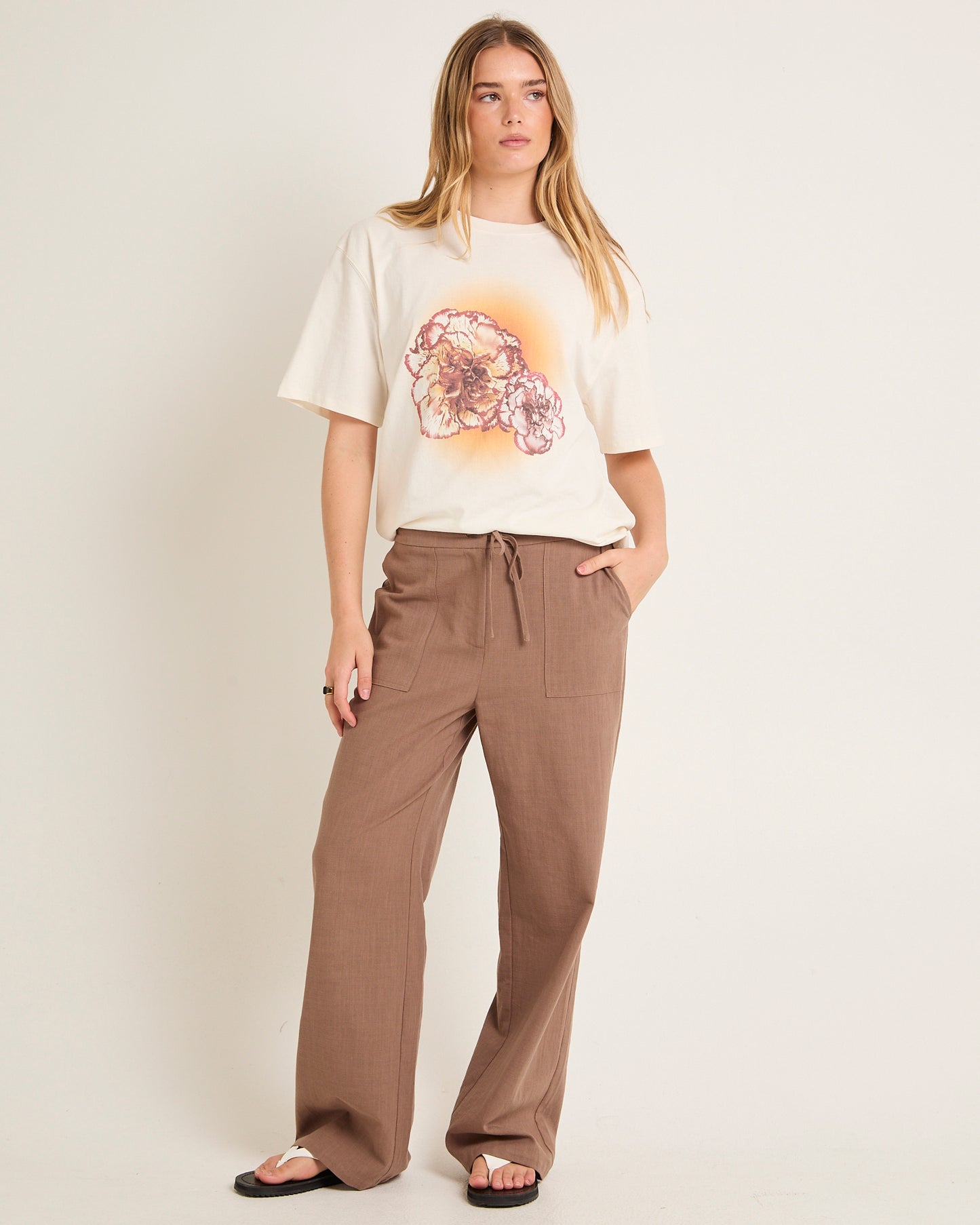 Lenny Linen Patch Pocket Pants