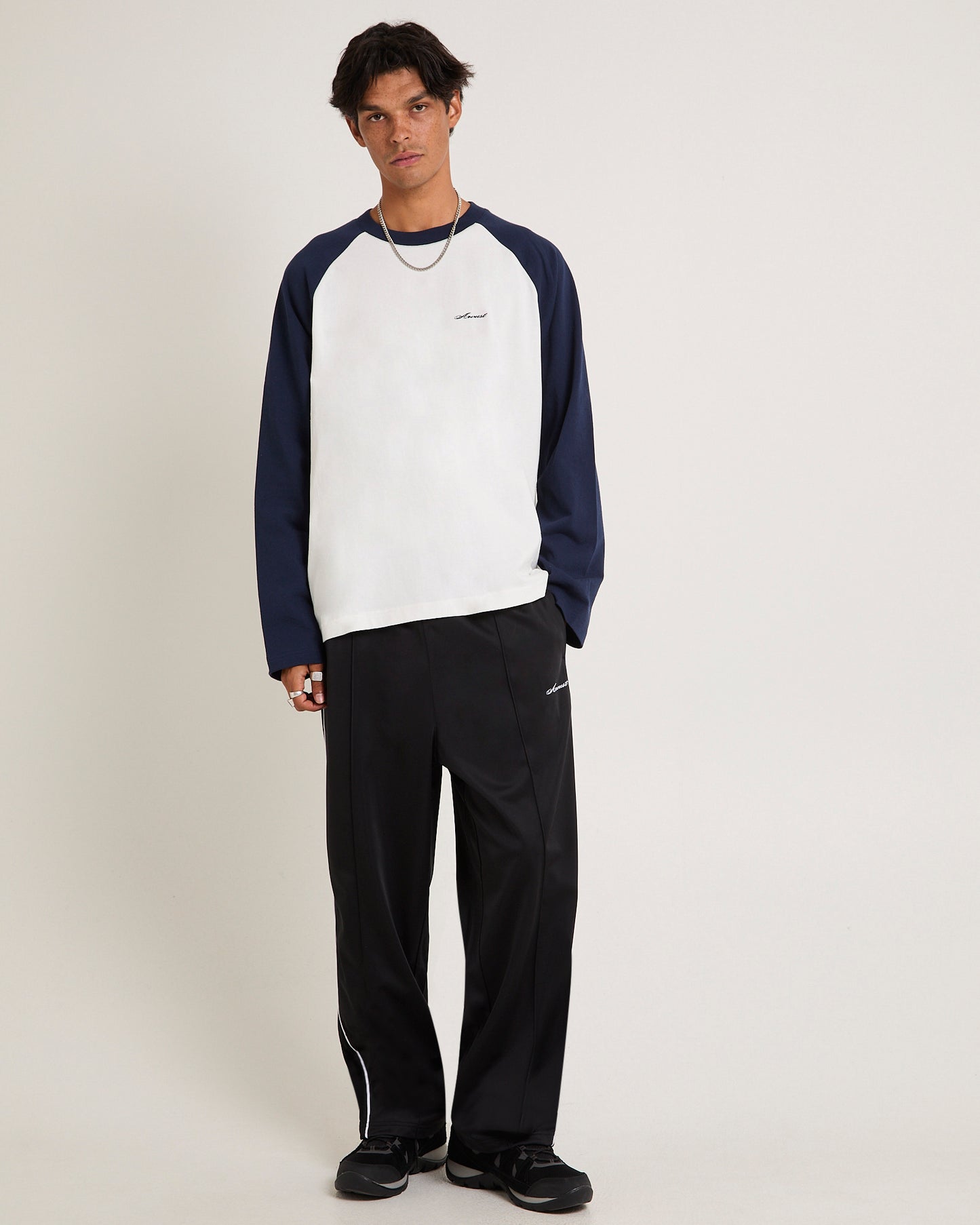 Script Long Sleeve Raglan T-Shirt