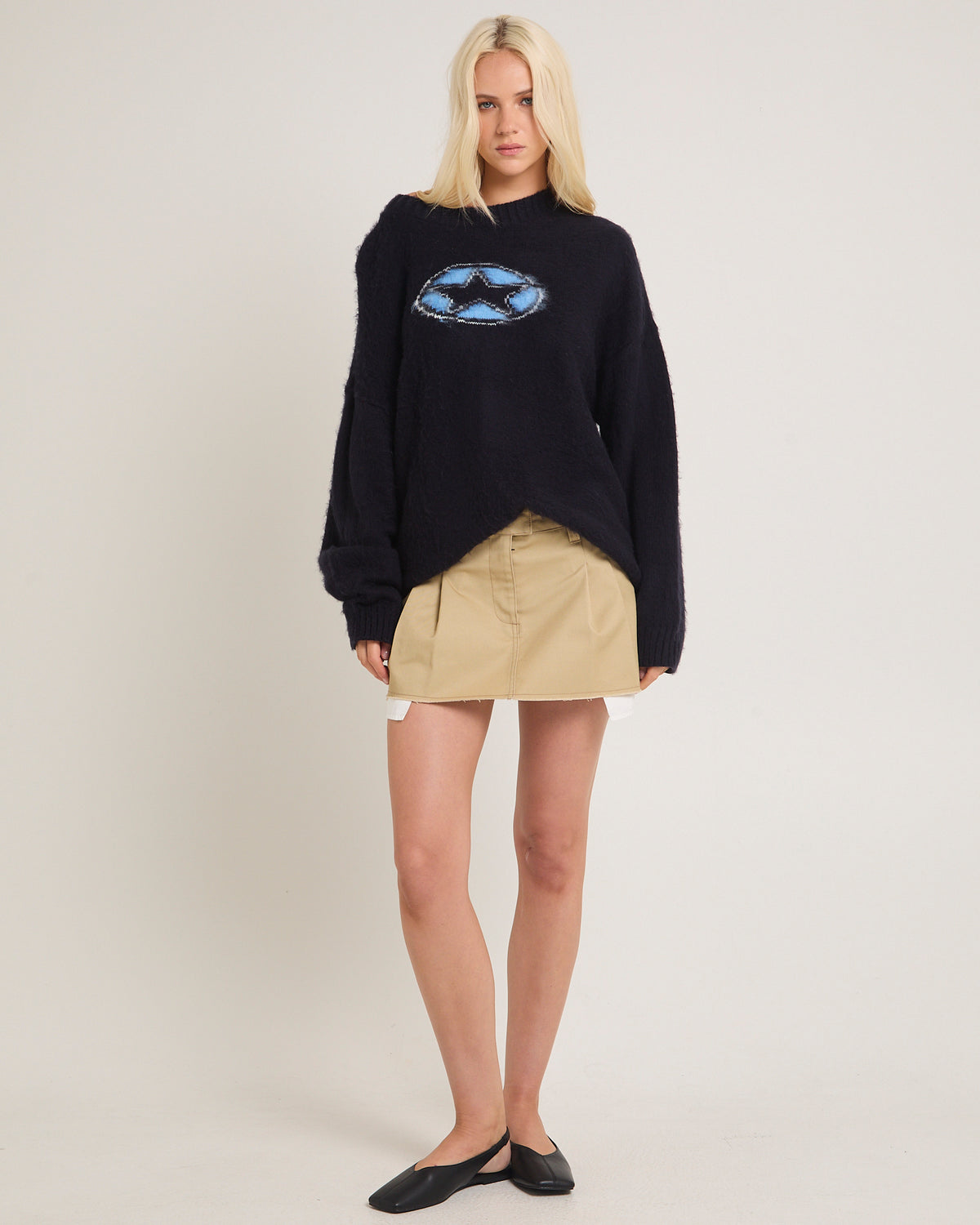 Starla Relaxed Sweater NAVY