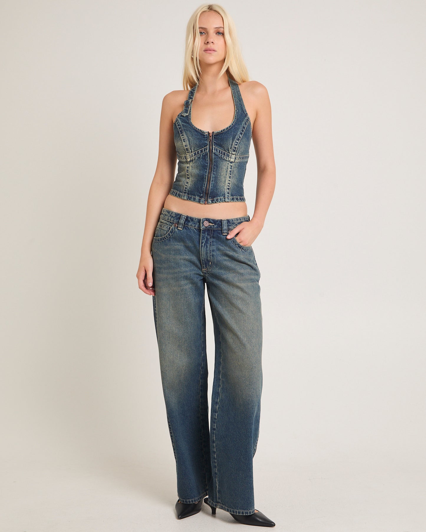 Rip Curl Denim Top Zola