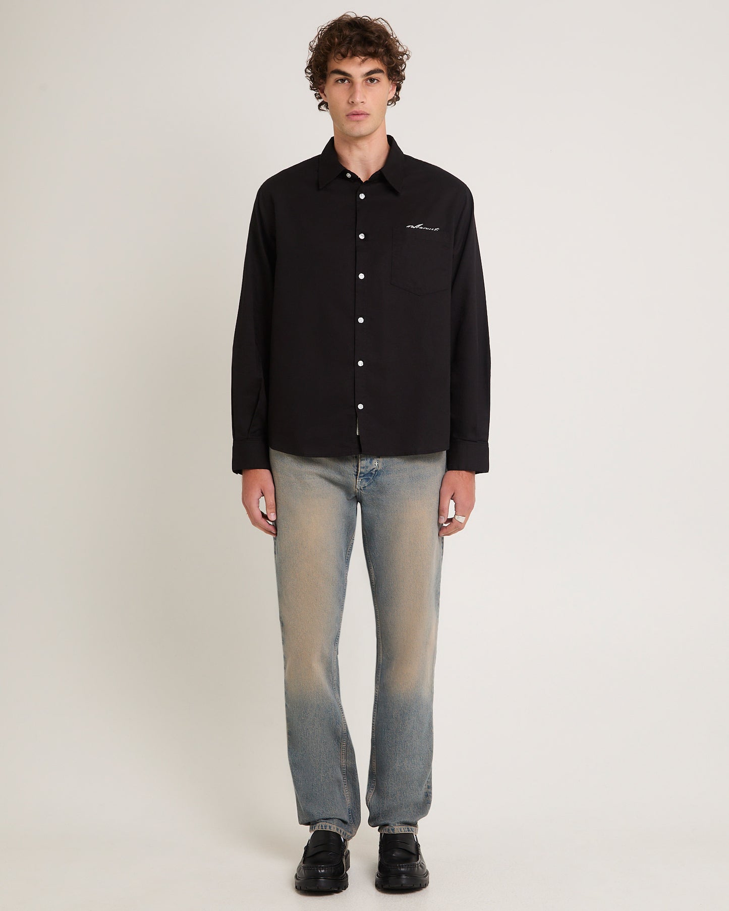 Ray Straight Denim Jeans Salt