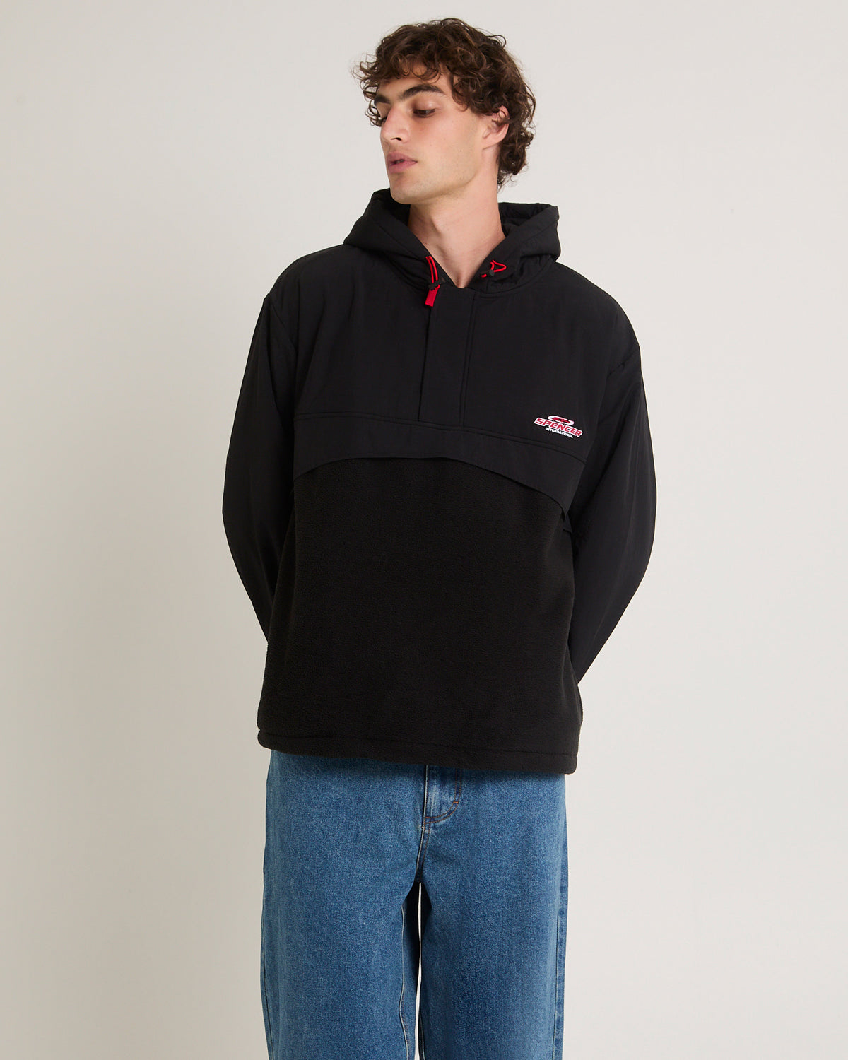 Lightspeed Fleece Anorak Jacket BLACK