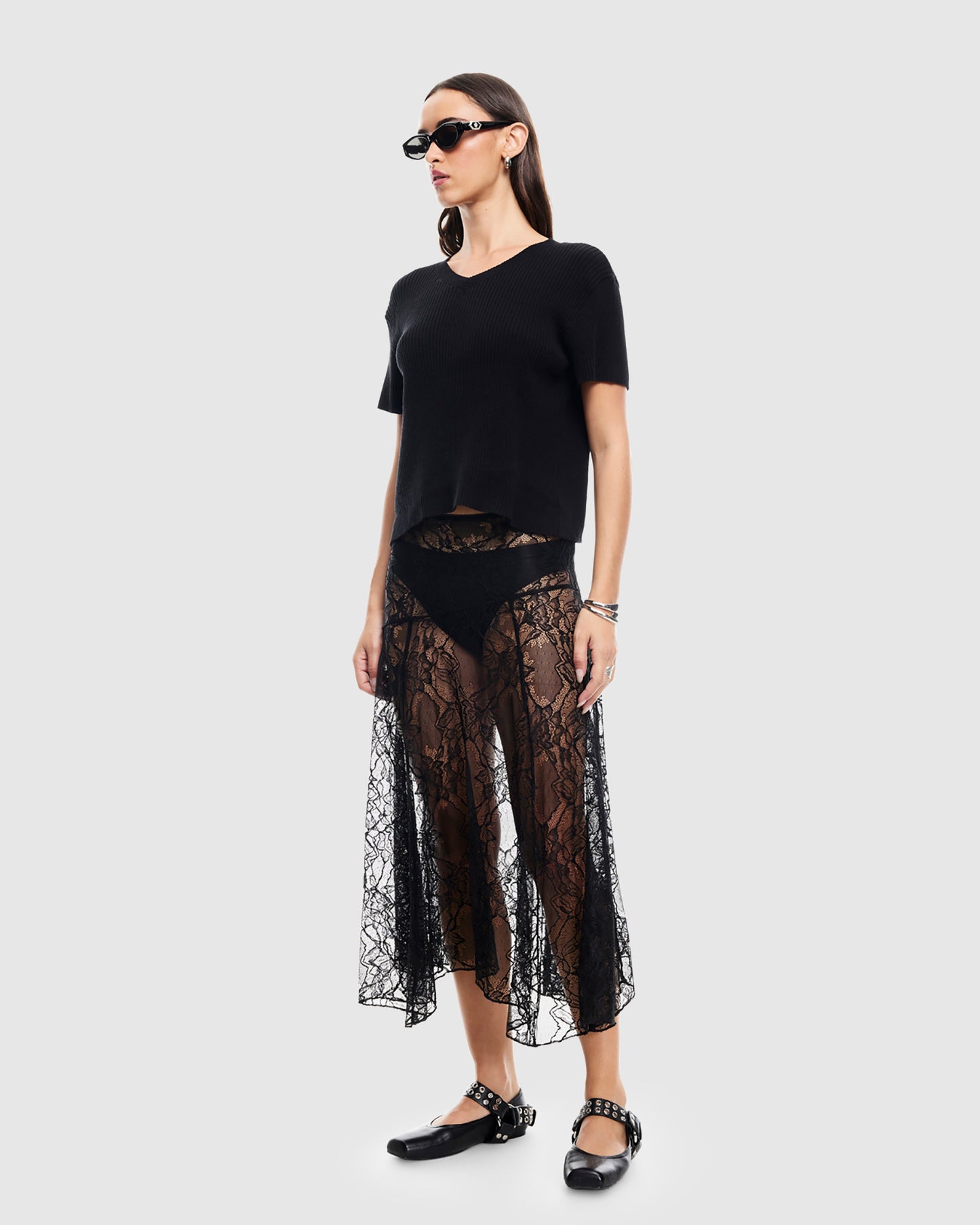 In Bloom Lace Midi Skirt