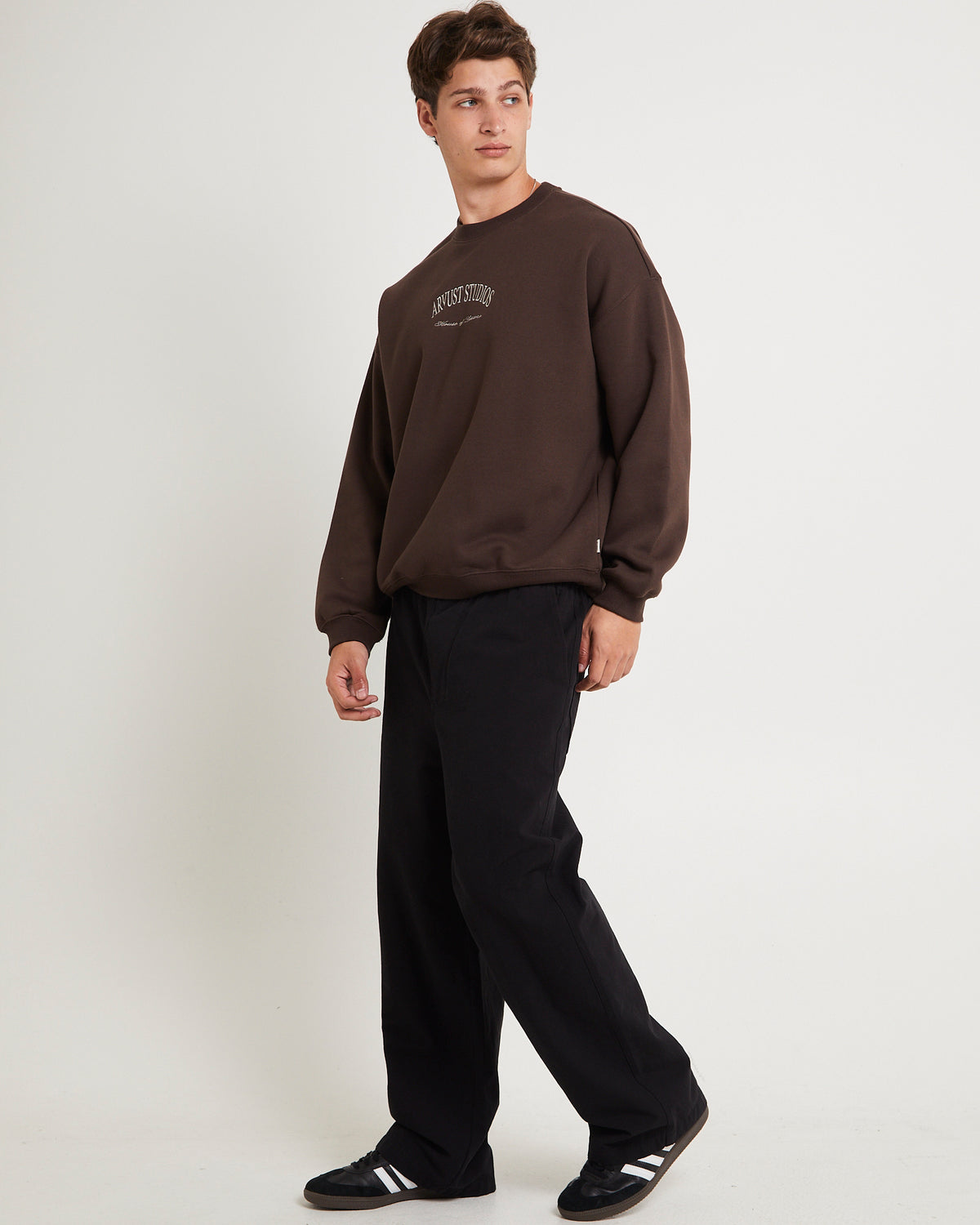 Arc Crew Sweater CHOCOLATE