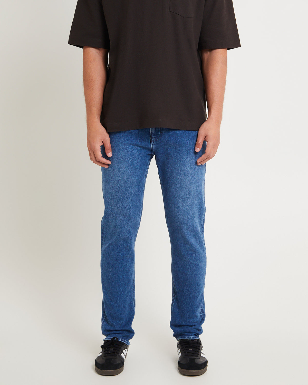L-Three Relaxed Tapered Denim Jeans Maker Indigo