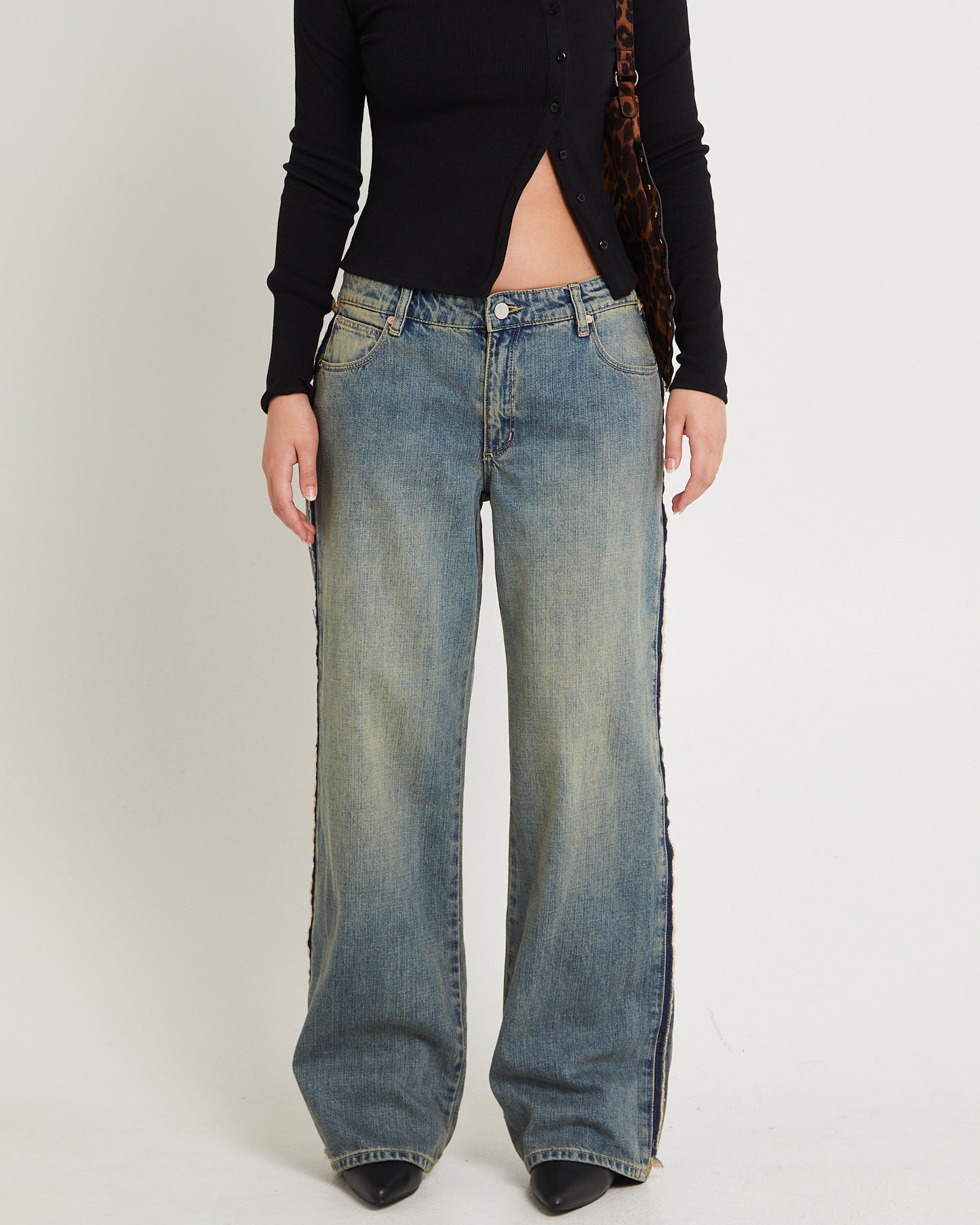 99 Low Baggy Denim Jeans Raw Roxie