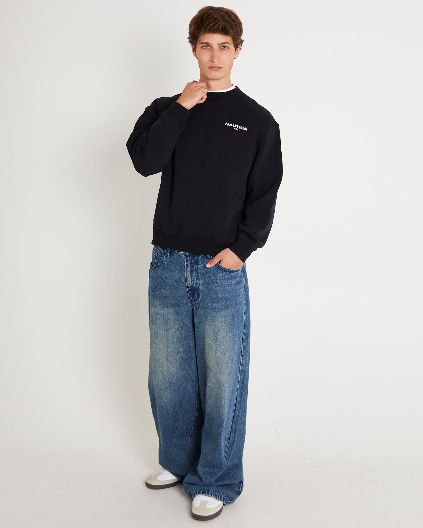 83 Flag Oversized Crewneck Sweater