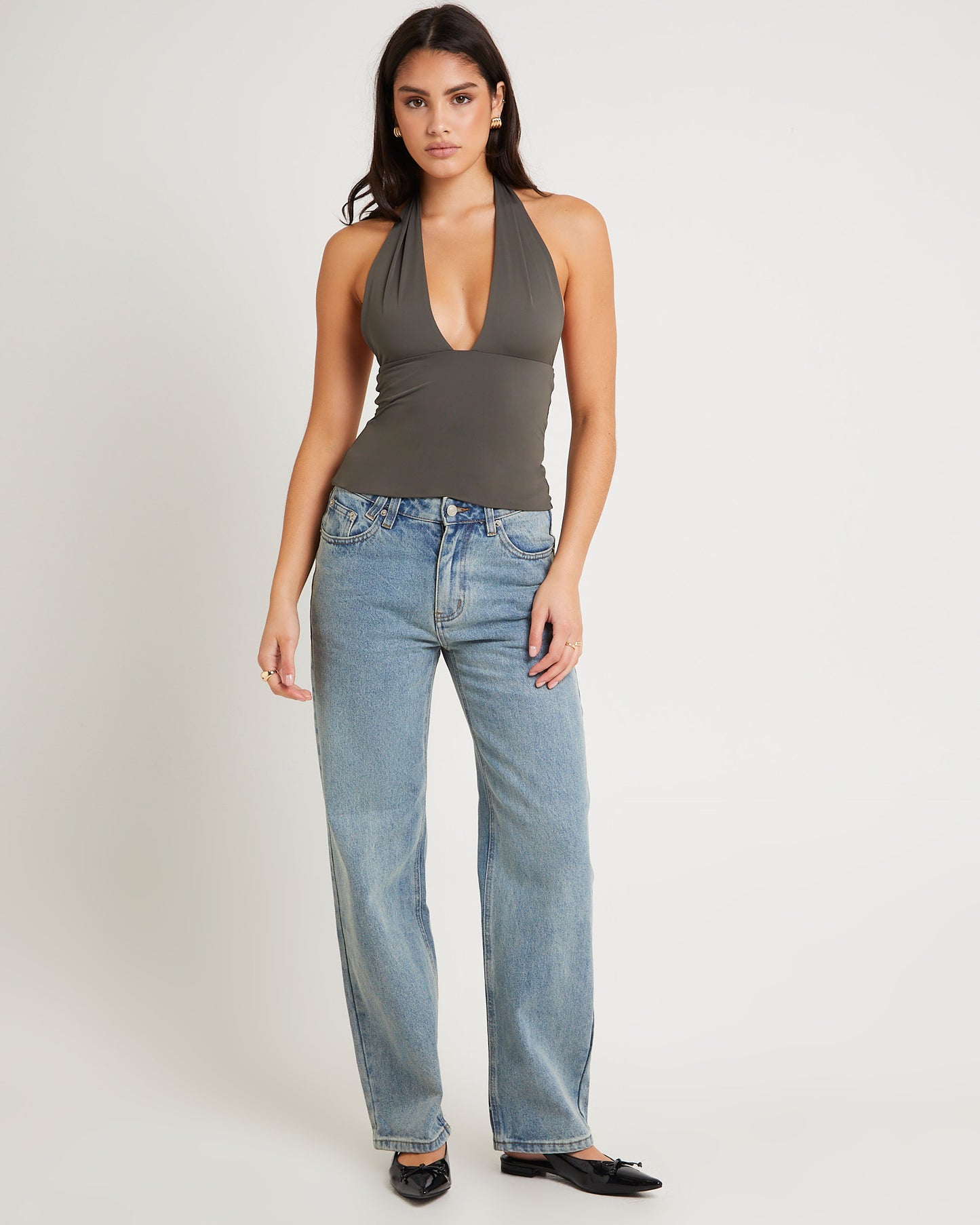 Ava Slinky Plunge Top