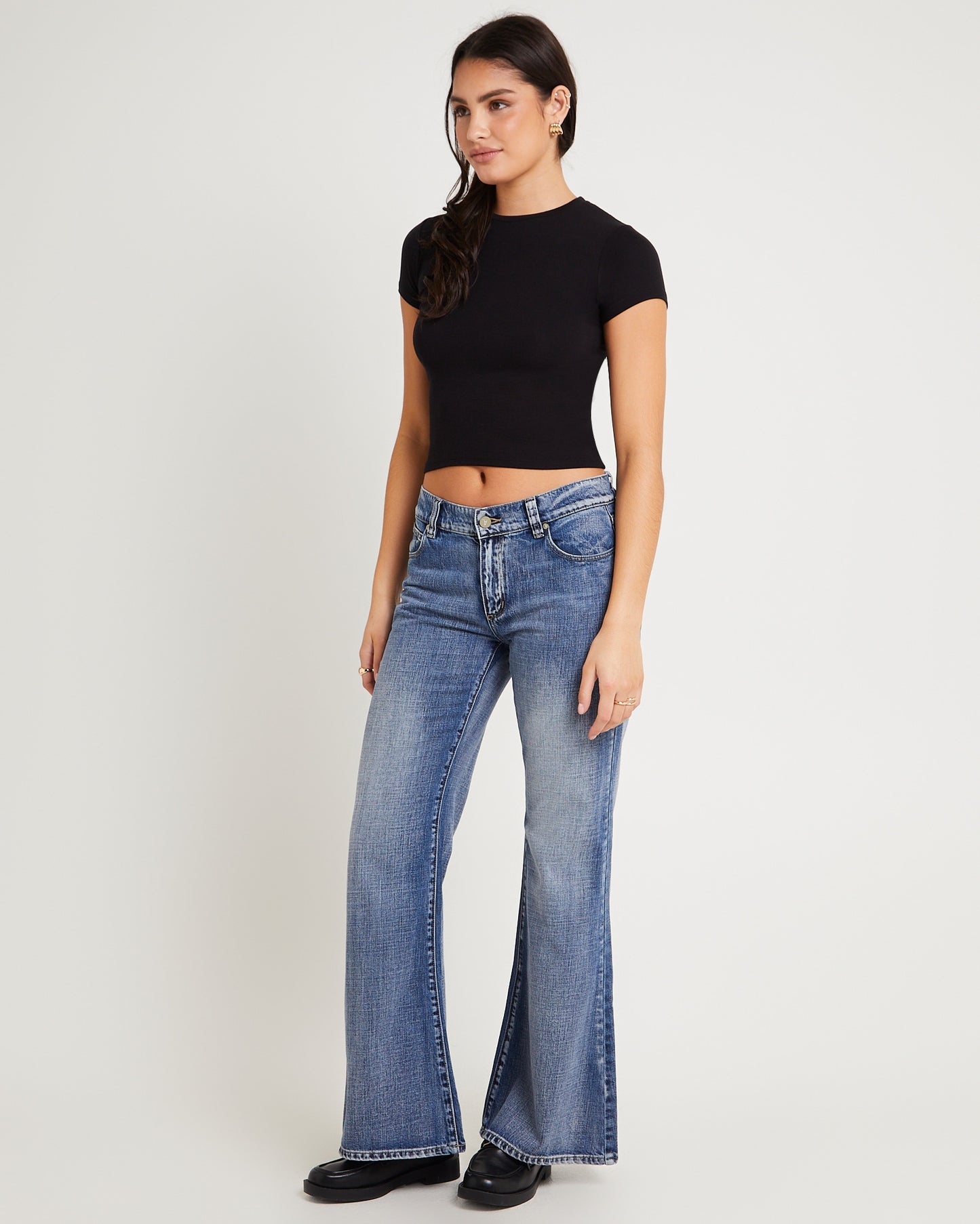 99 Low Baggy Flare Denim Jeans