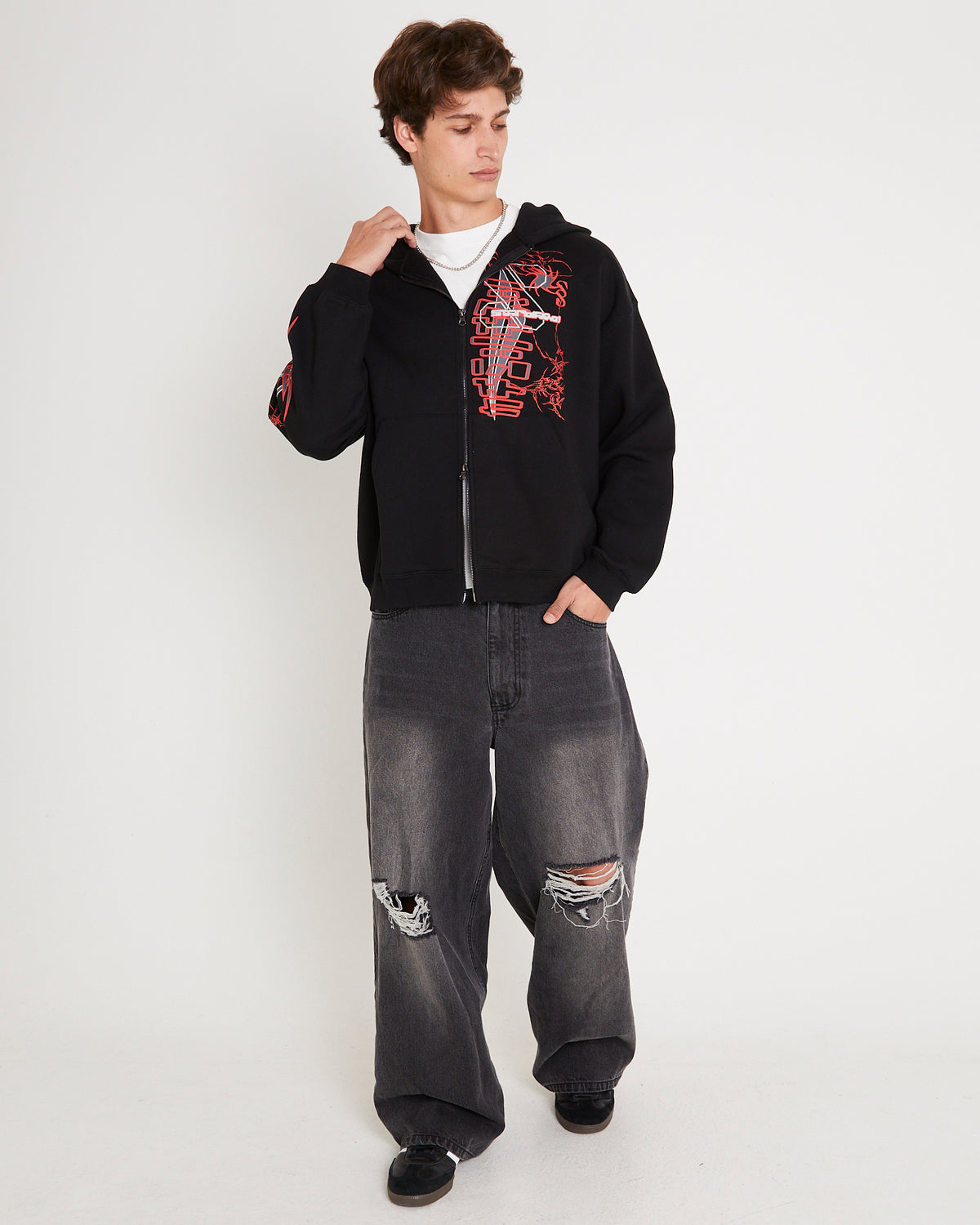 Biomechatron Hoodie BLK RED
