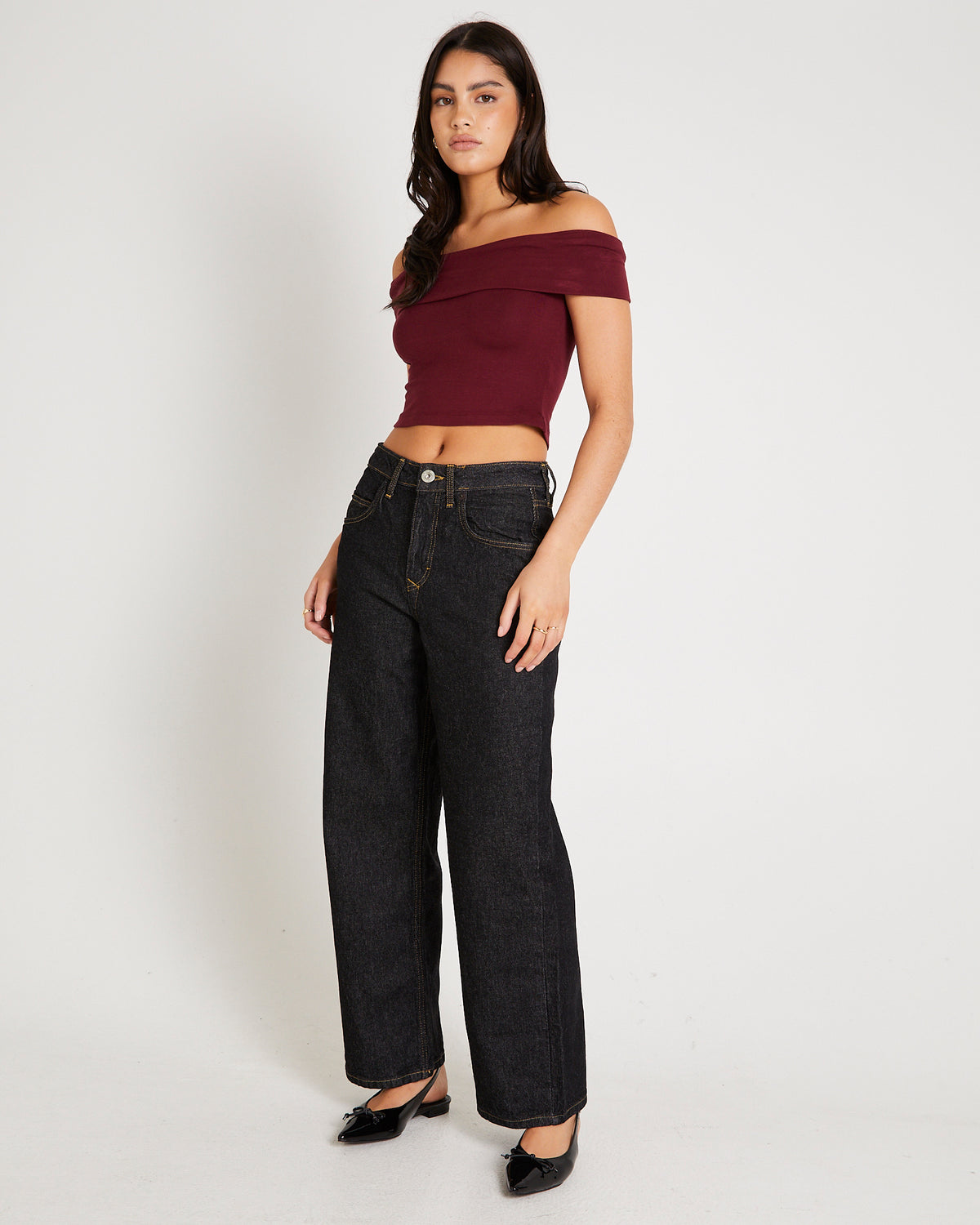 BDG Jaya Baggy Denim Jeans RINSE BLACK