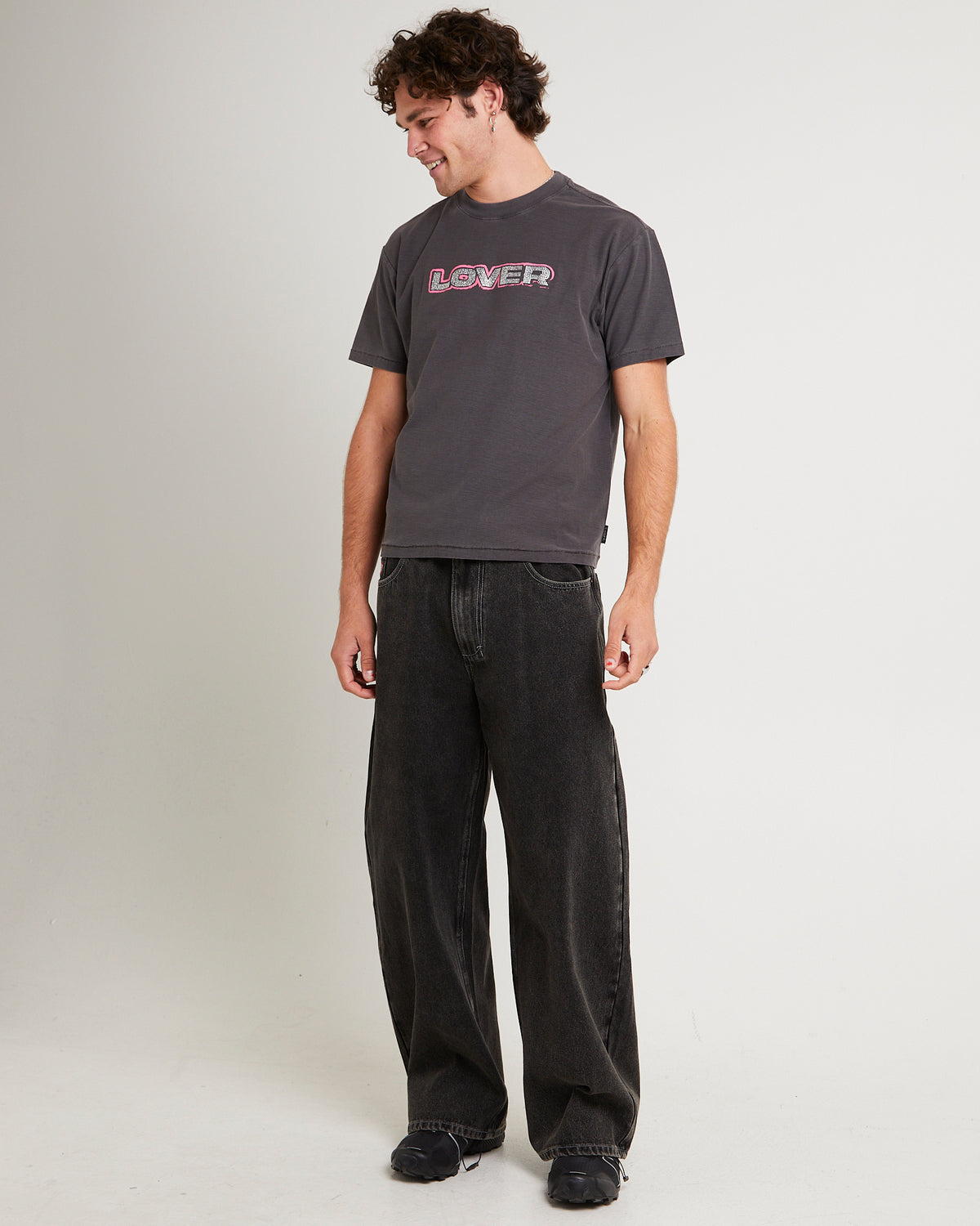 Lover Shrunken T-Shirt WASHED BLACK