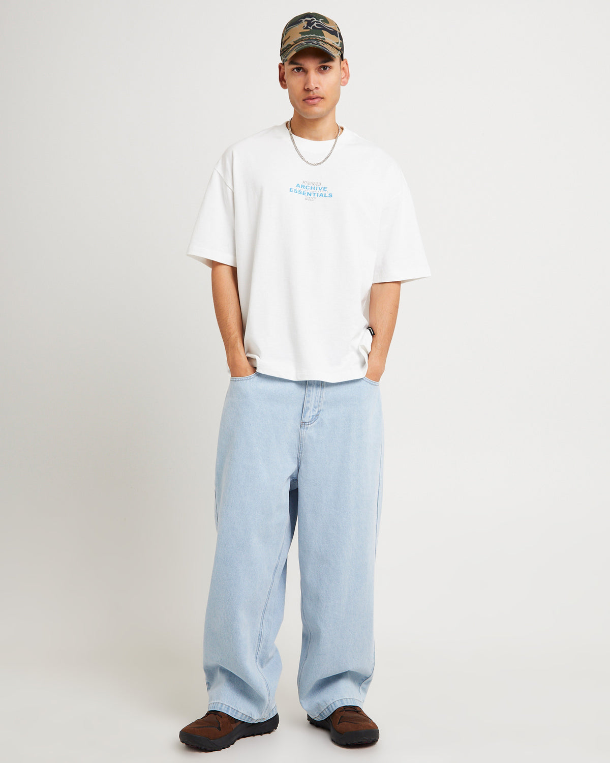 Essentials Cropped T-Shirt WHITE