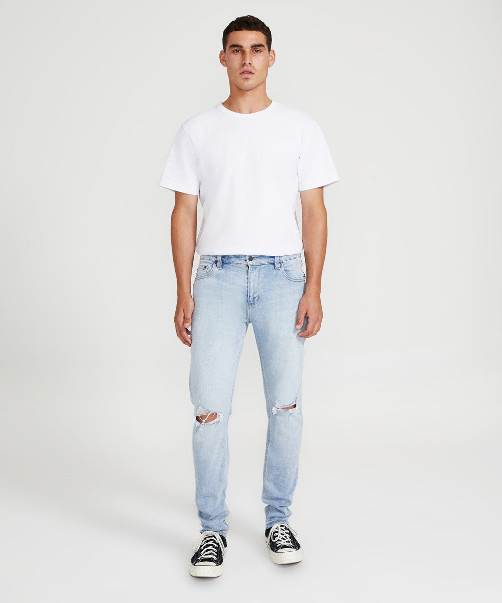 Stinger Worn Out Denim Jeans Bleach DENIM