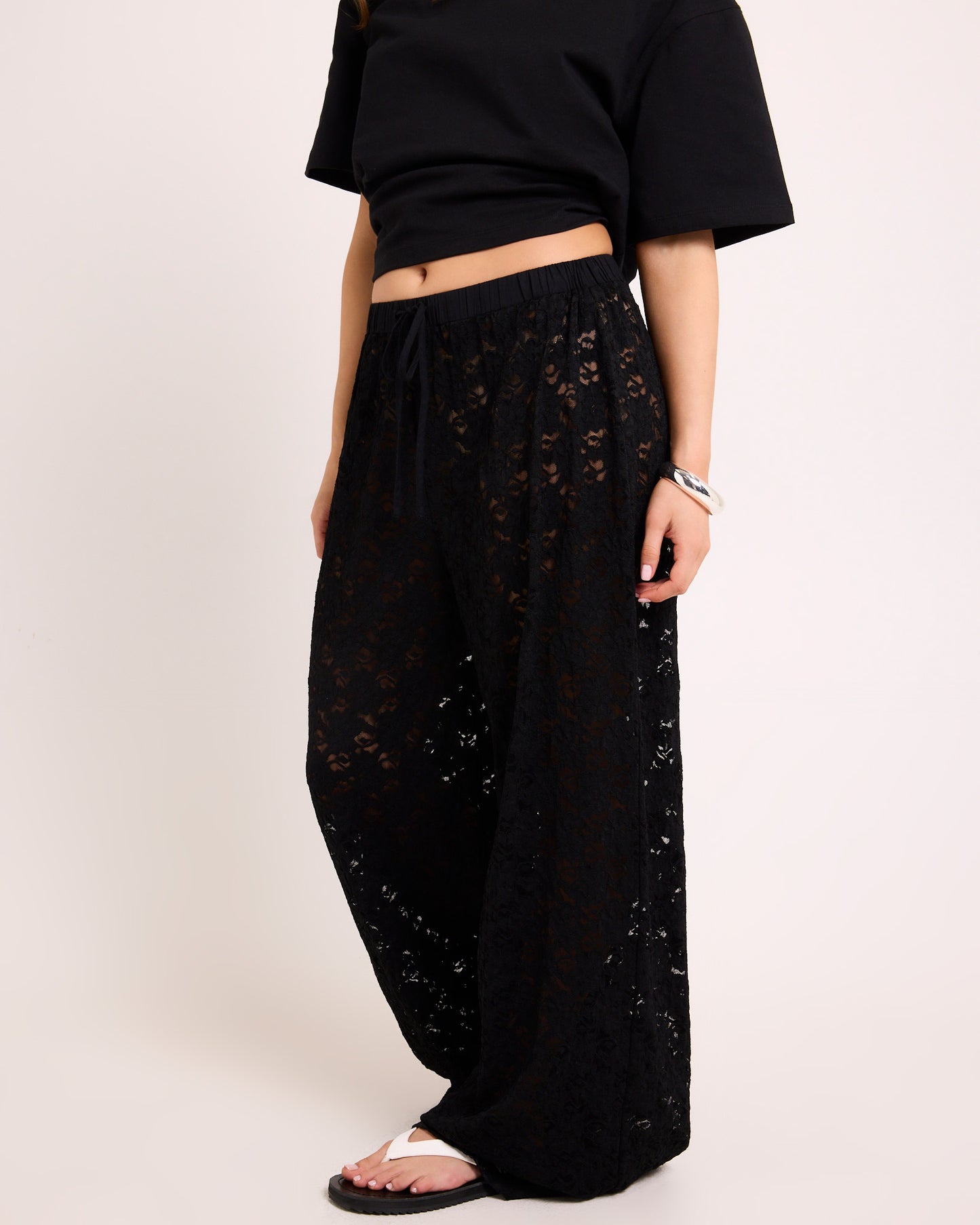 Jasmine Lace Relaxed Pants