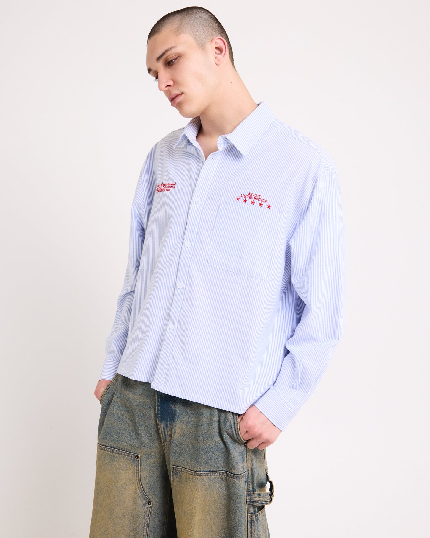 Archive Long Sleeve Cropped Shirt