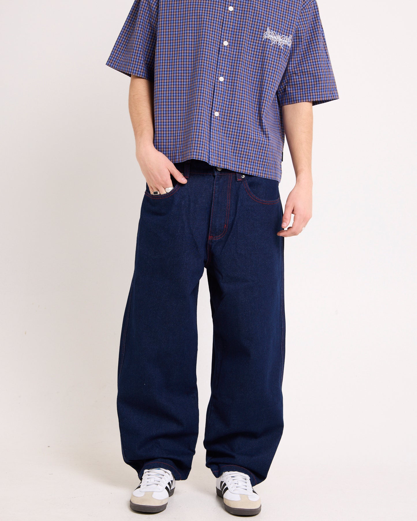 Sticker Wide Boy Denim Jeans