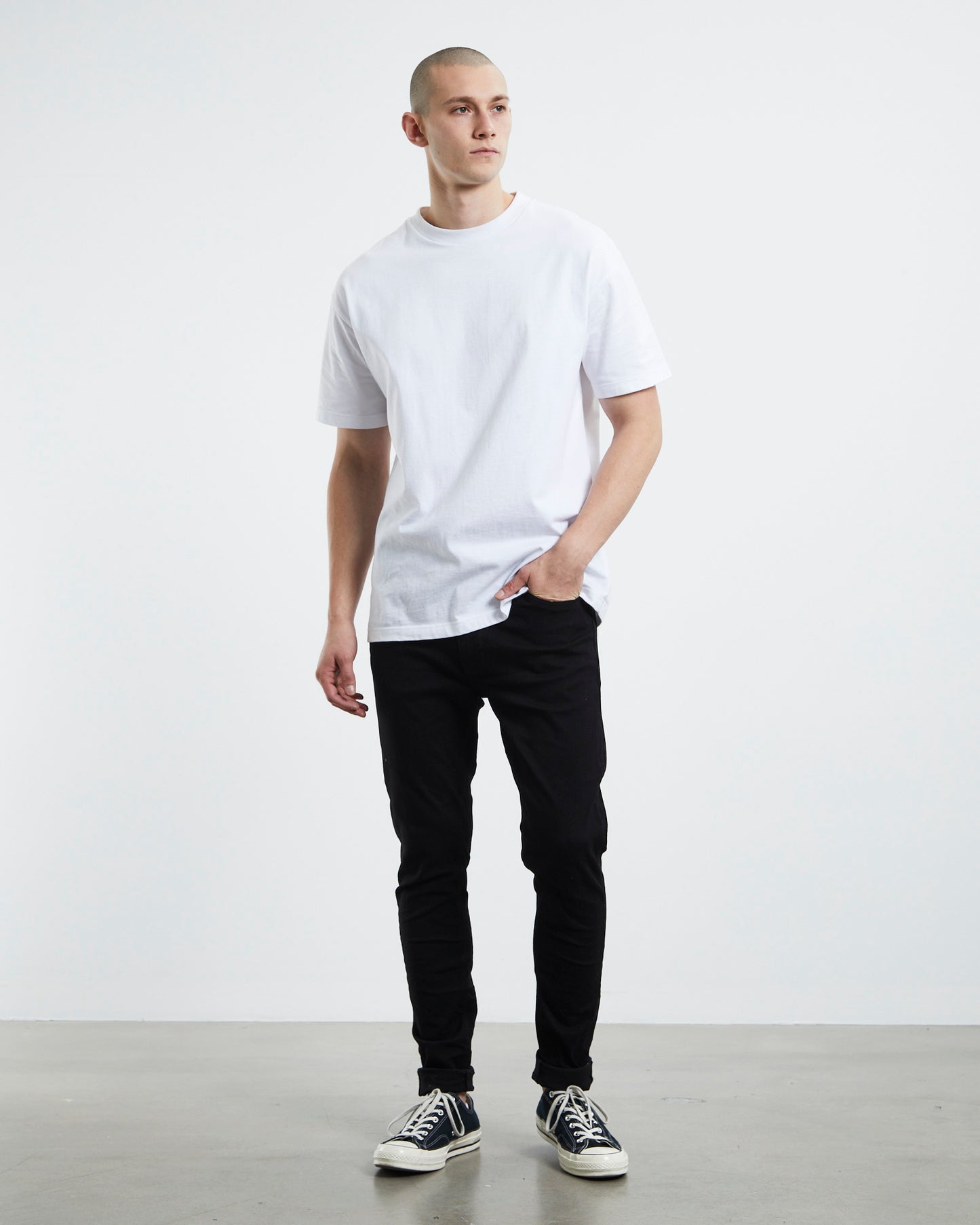 A Dropped Skinny Denim Jeans Mirror