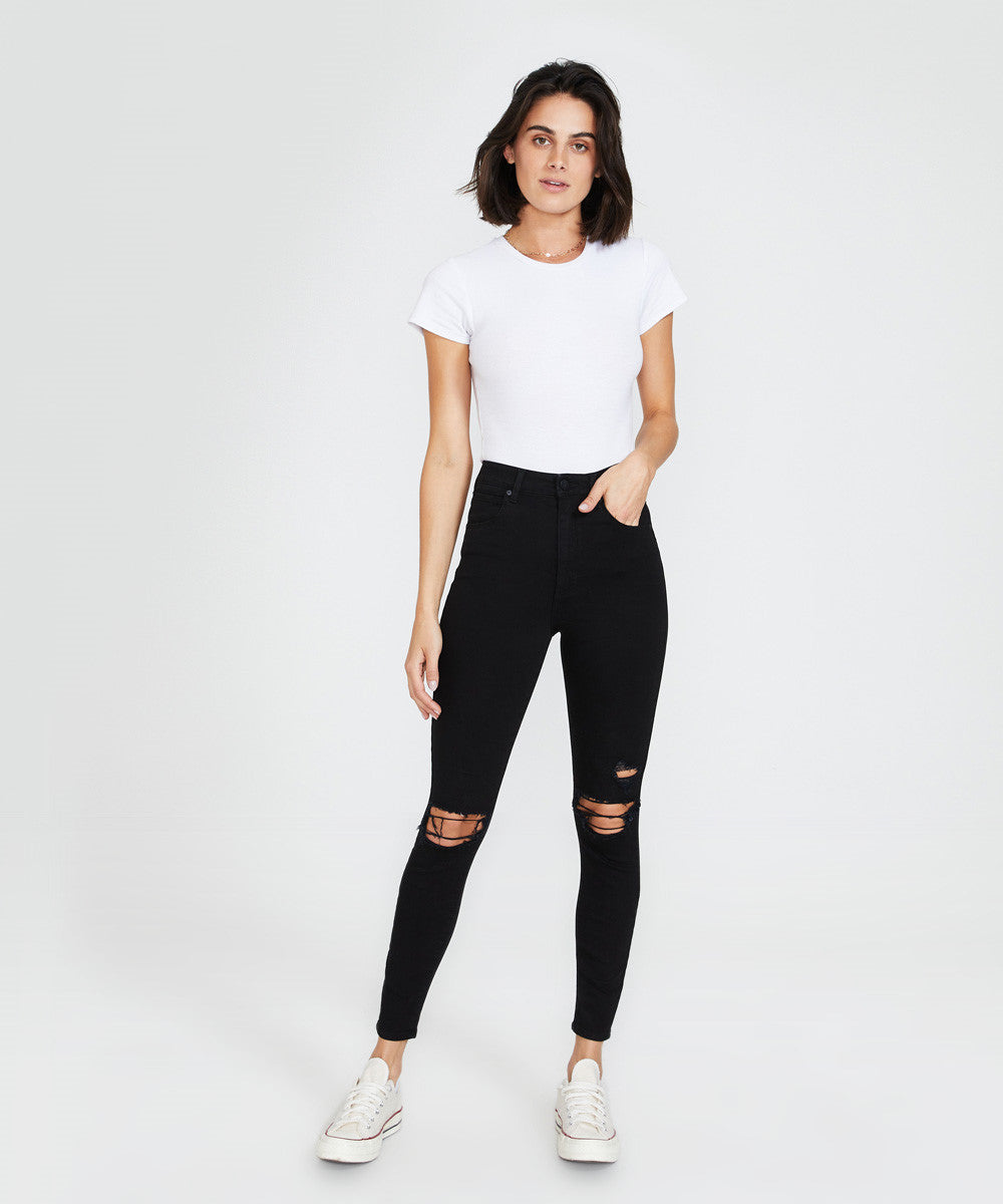 High Skinny Ankle Basher Jeans Ripped Black Magic BLACK MAGIC