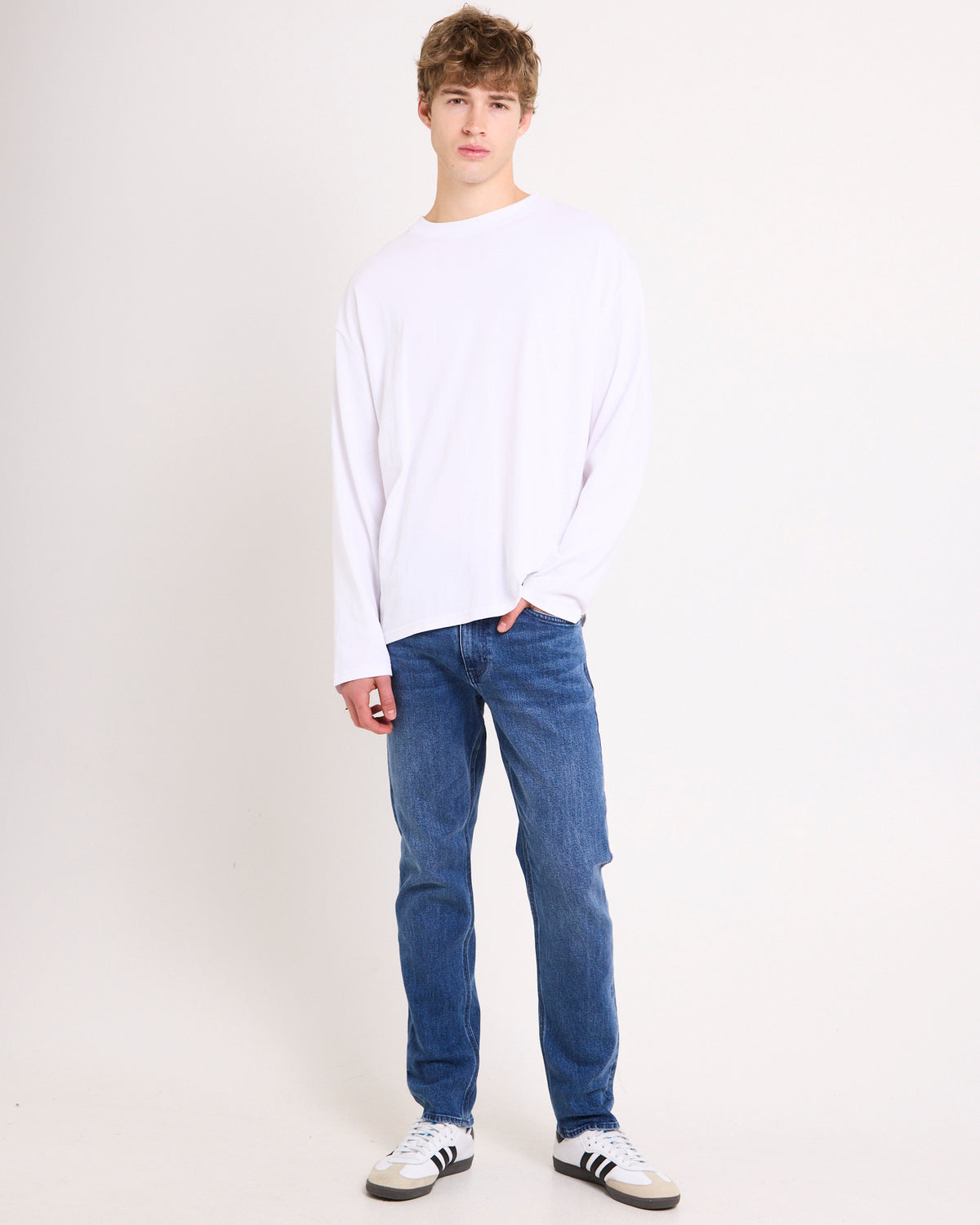 L-Three Straight Denim Jeans BLUE IMPACT