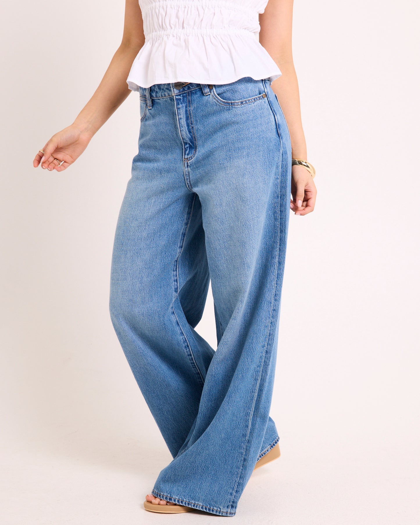 Mid Stevie Relaxed Denim Jeans