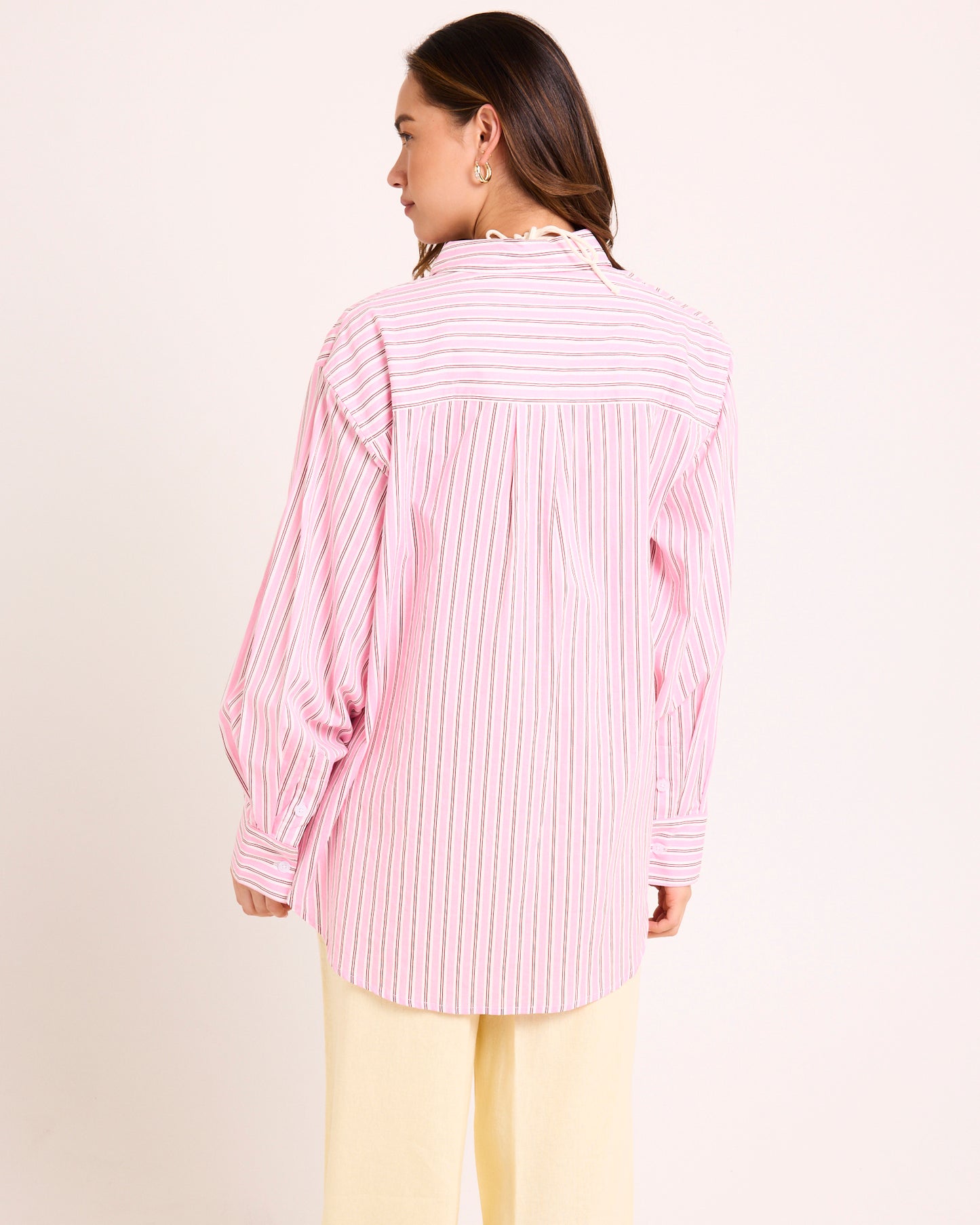 Coby Crisp Oversized Long Sleeve Shirt