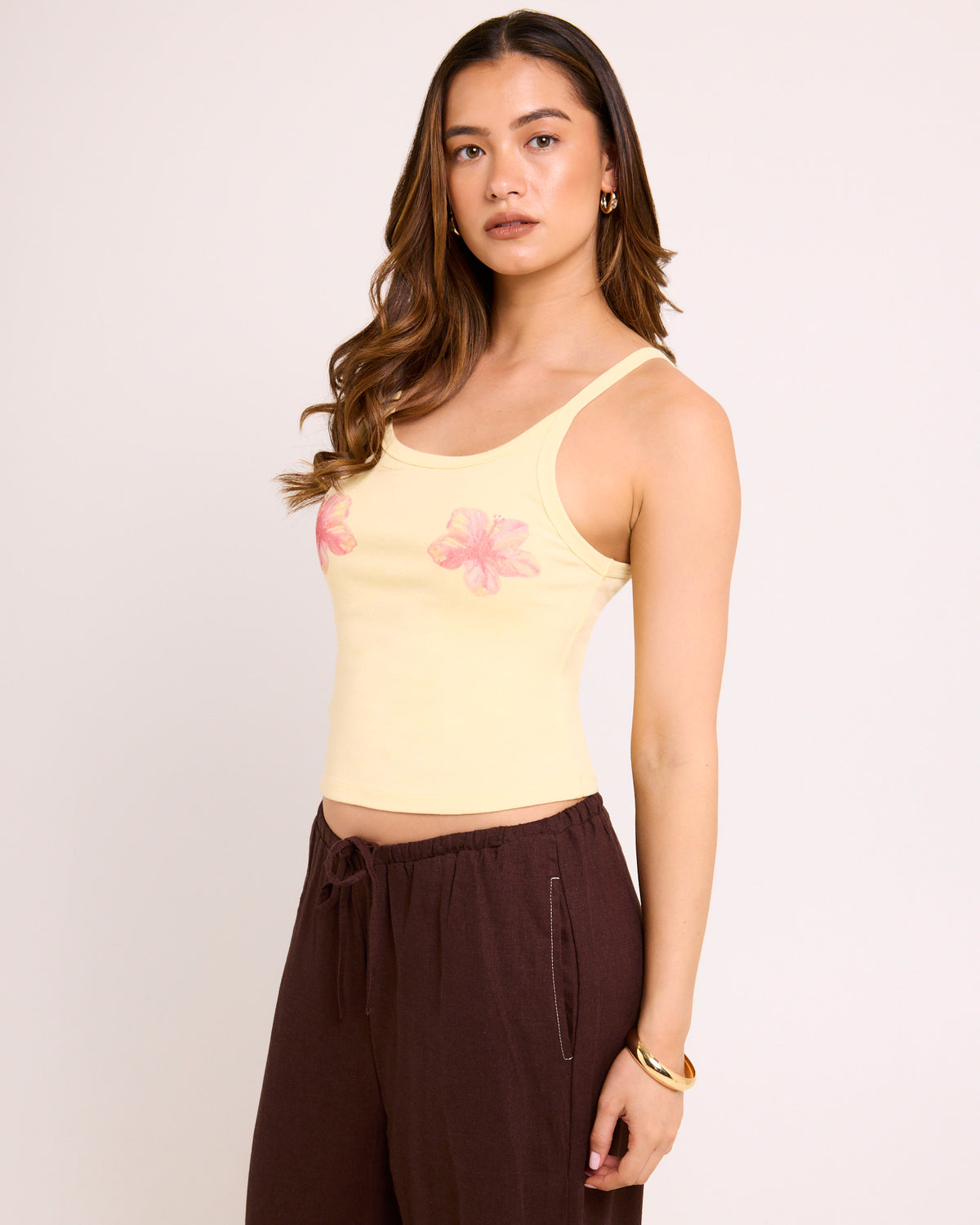 Flower Tank Top LEMON