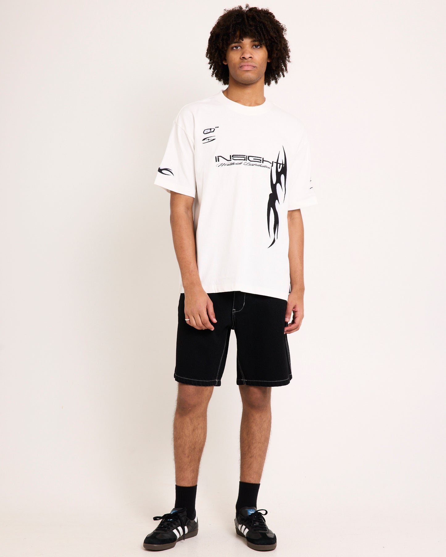 Knocker Contrast Stitch Jort