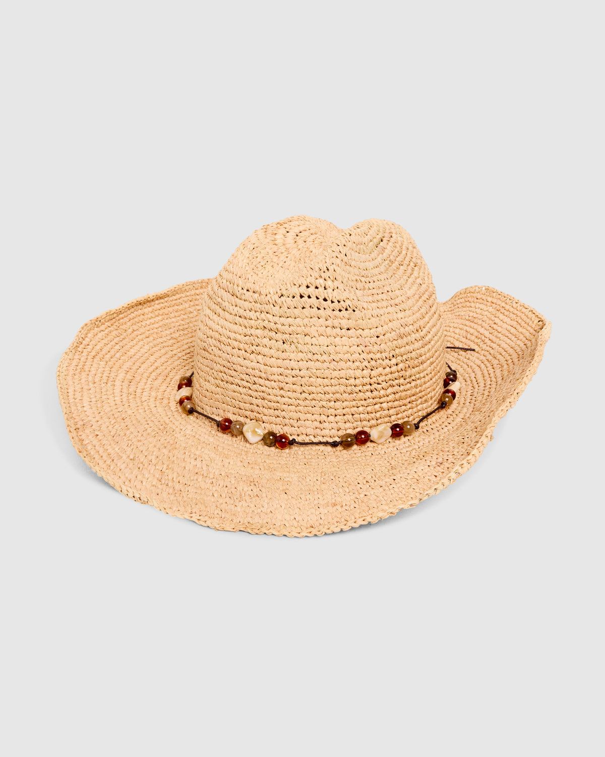 Connie Raffia Cowboy Hat NATURAL