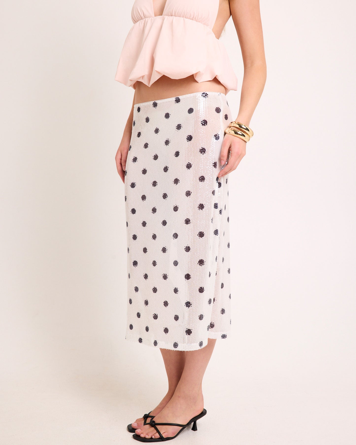 Cecile Sequin Midi Skirt