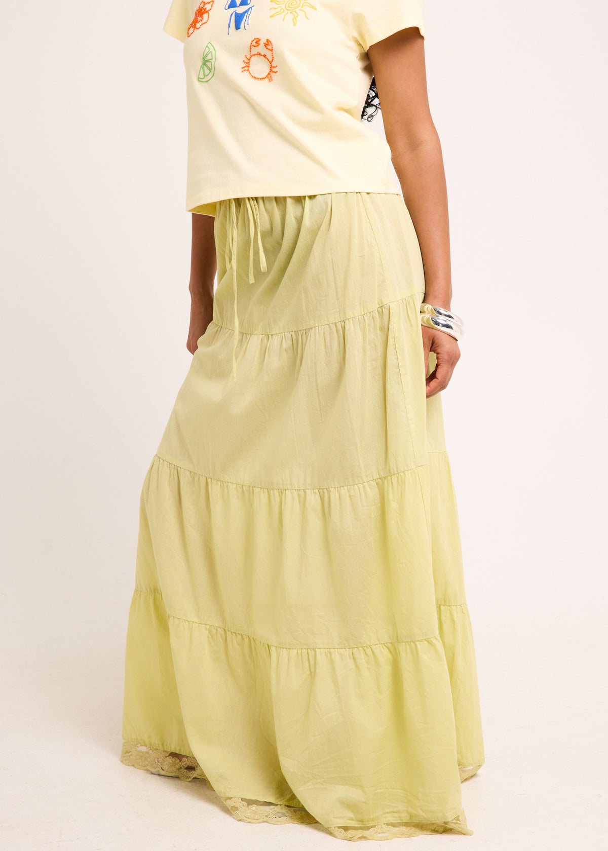 Provence Maxi Skirt GREEN