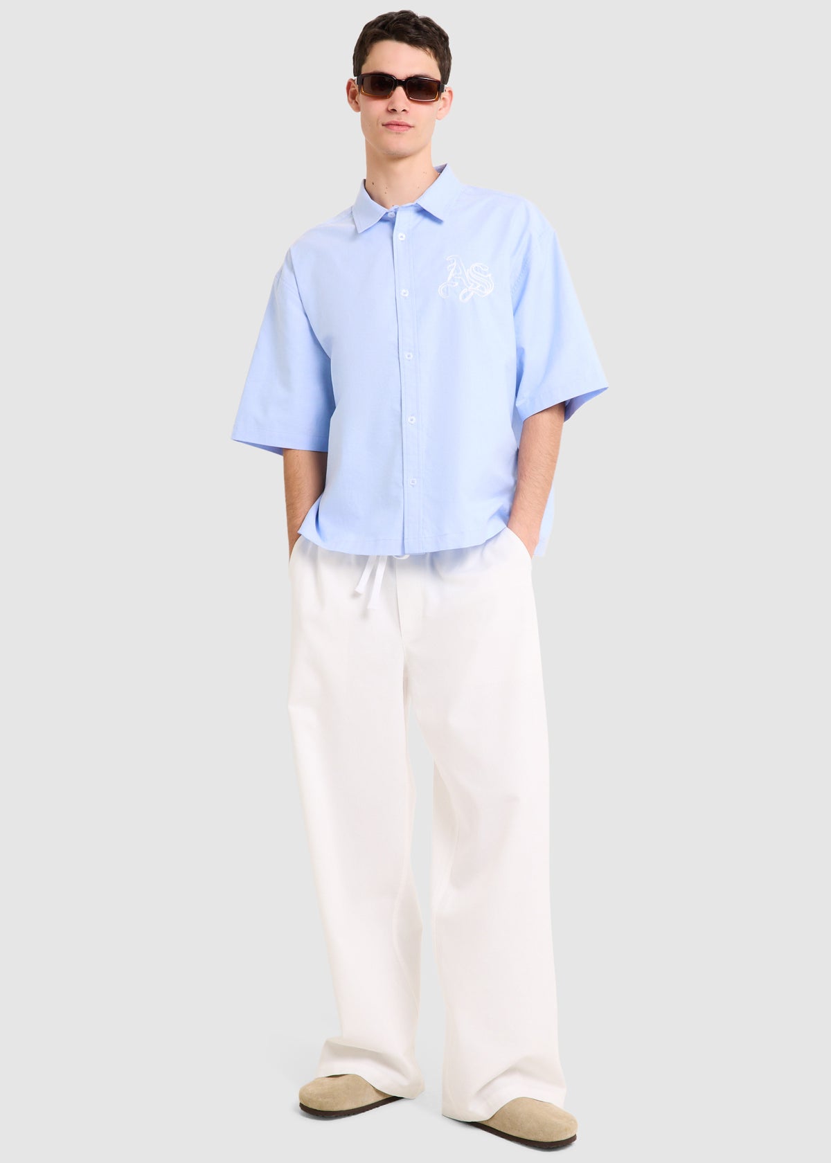 Manual Short Sleeve Shirt BLUE