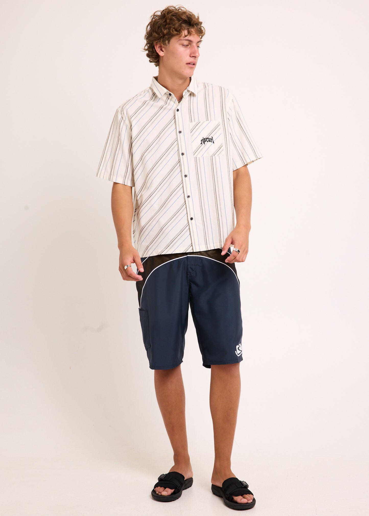 Archive Goth Stripe Short Sleeve Shirt