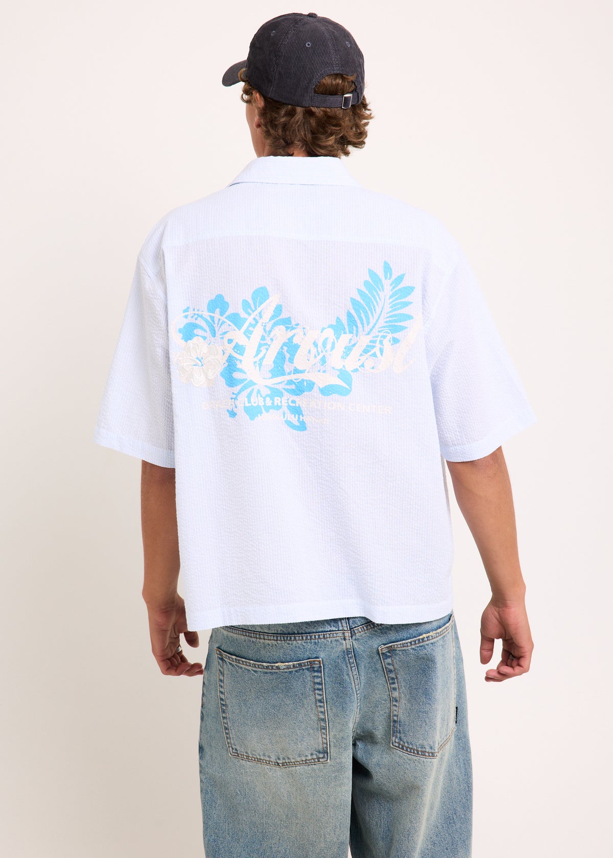 Beach Club Short Sleeve Shirt BLUE