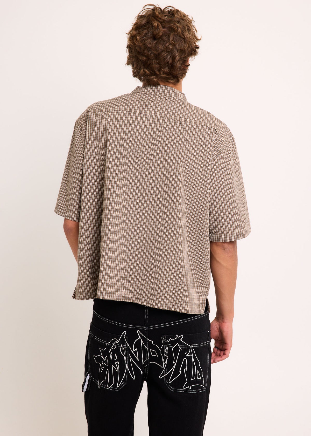 Wilson Short Sleeve Zip Shirt BROWN