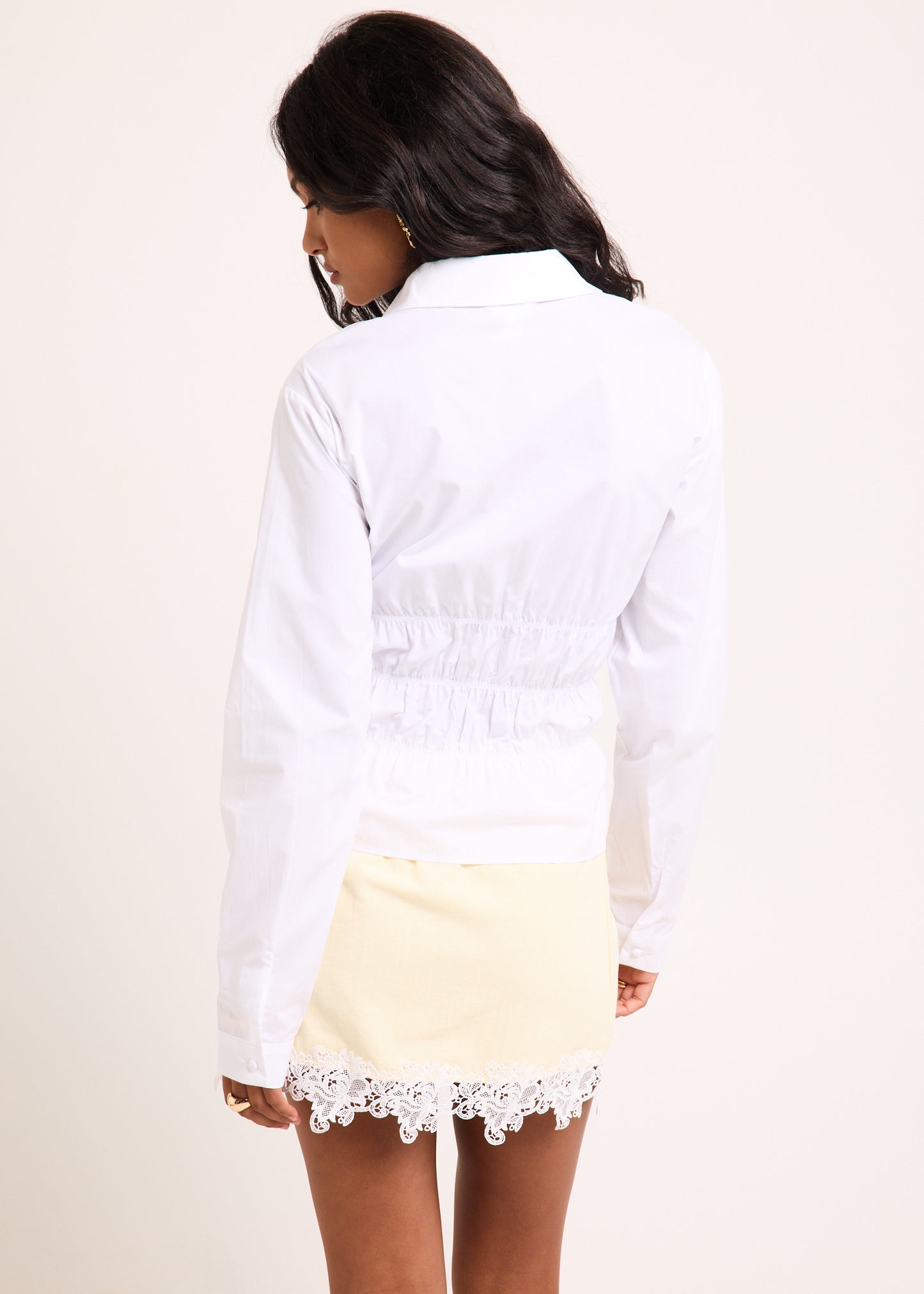 Monty Gathered Long Sleeve Shirt