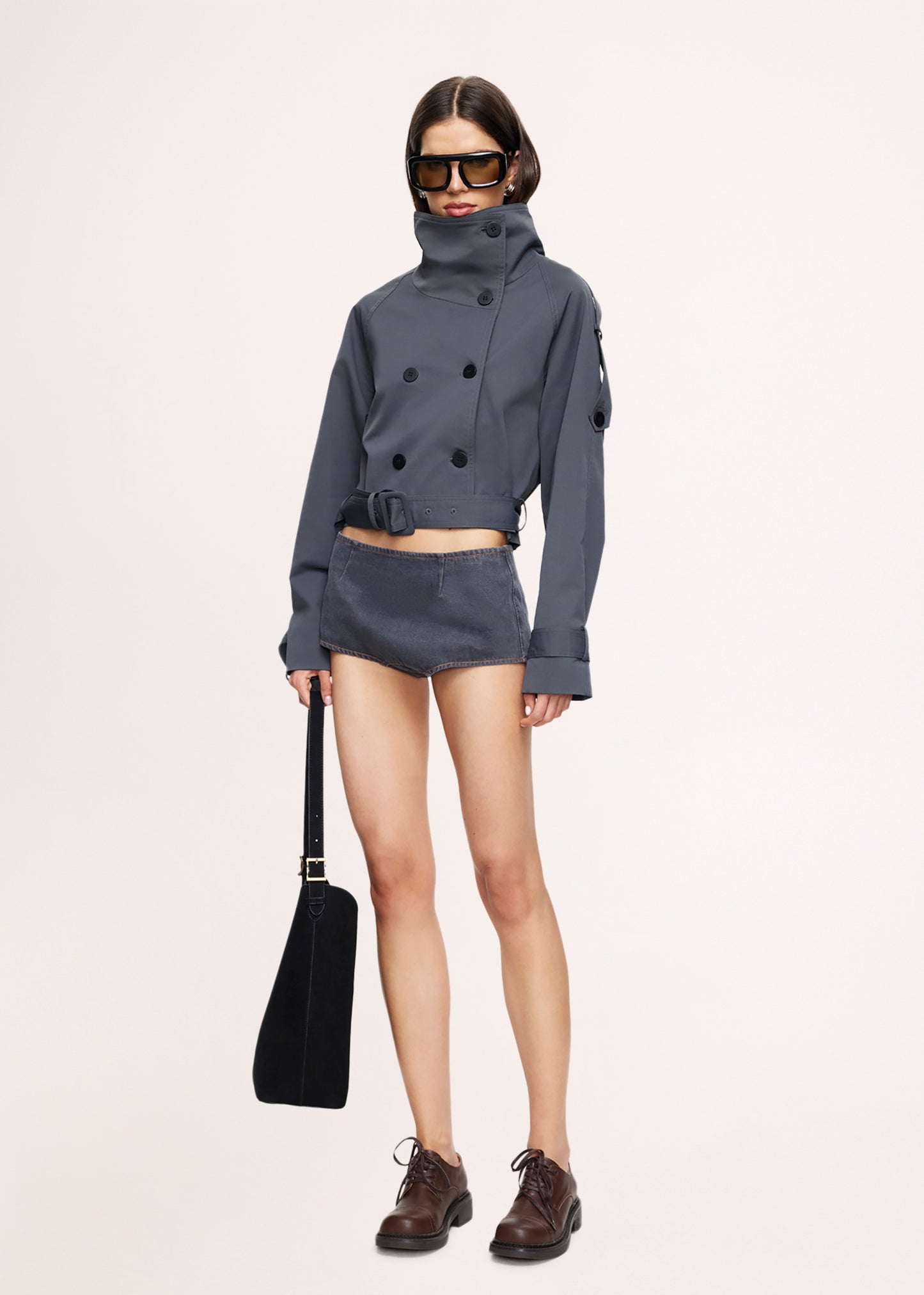 Blanc Cropped Trench