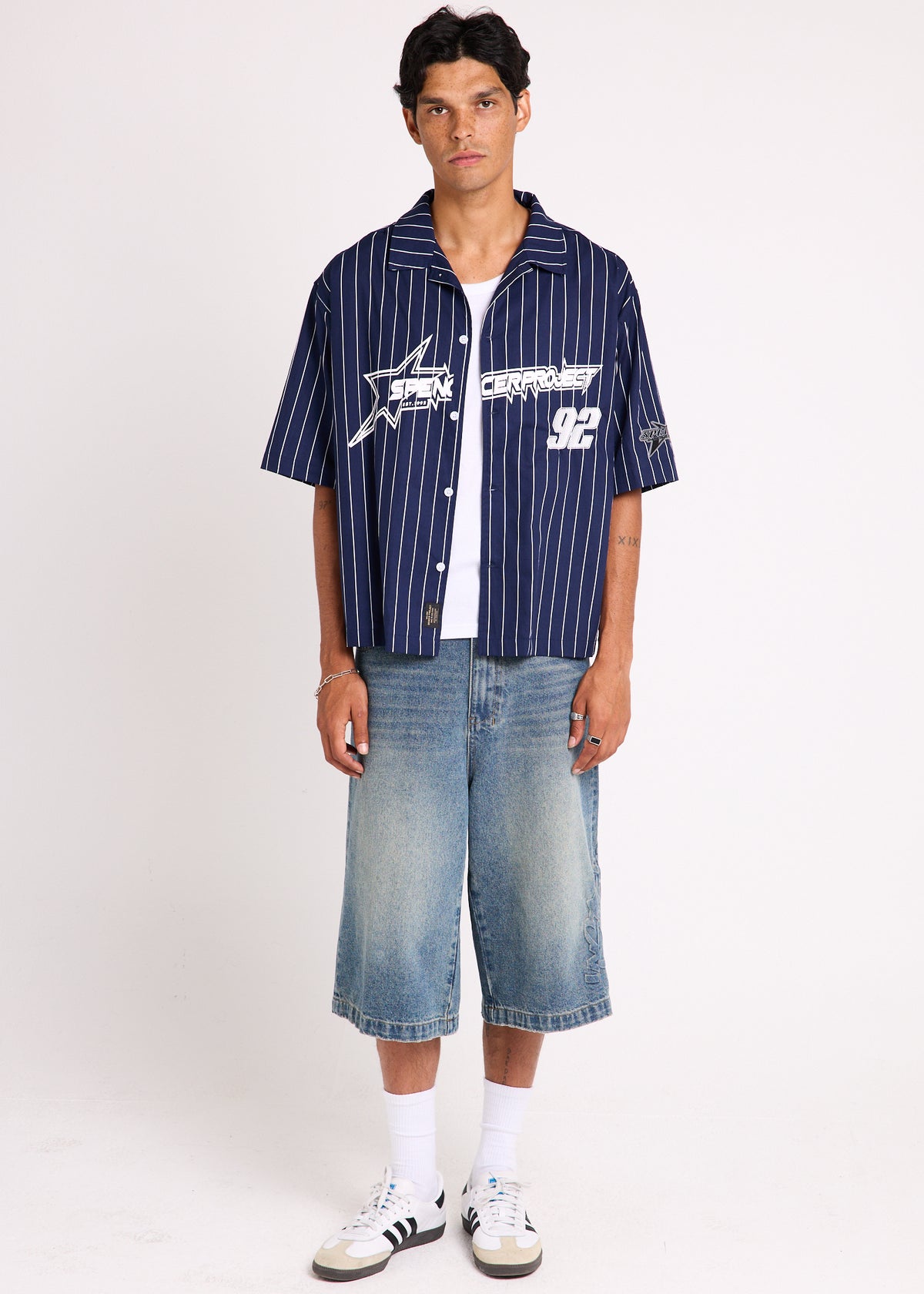 Baseball Short Sleeve Shirt NAVY