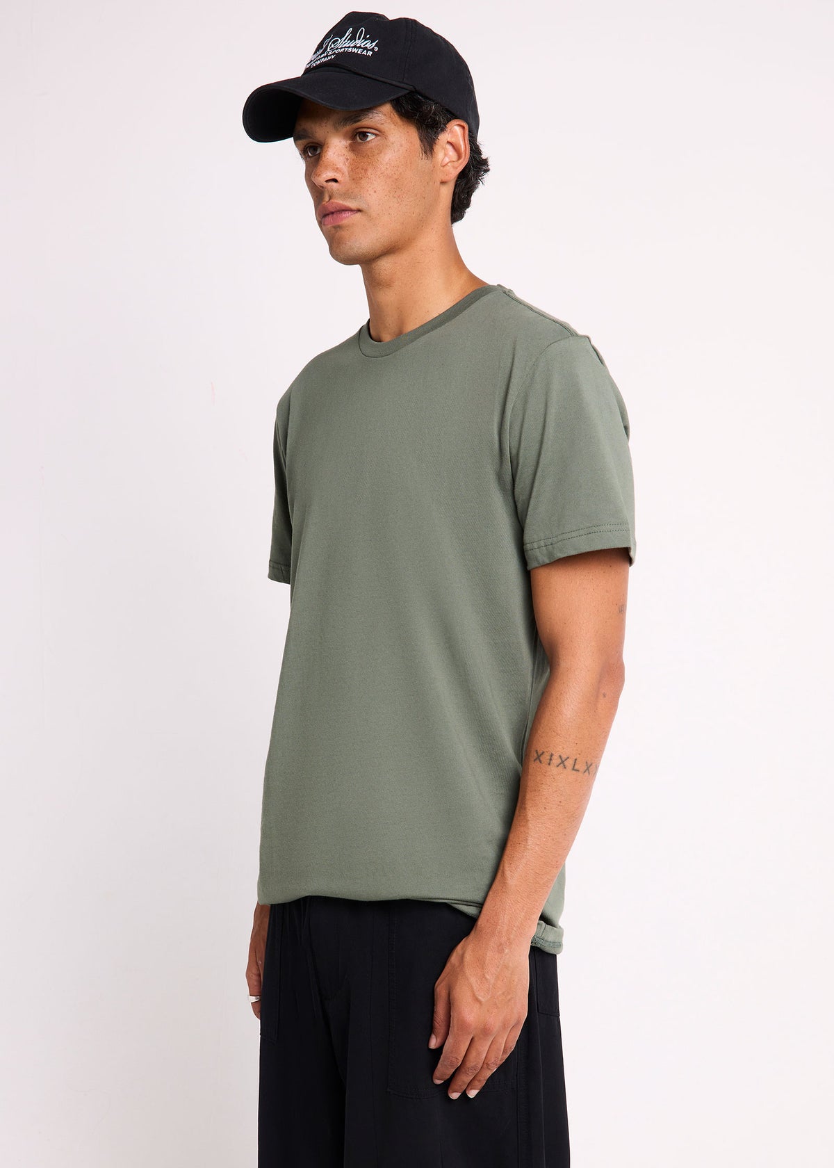 Crew Short Sleeve T-Shirt FADED ARMY