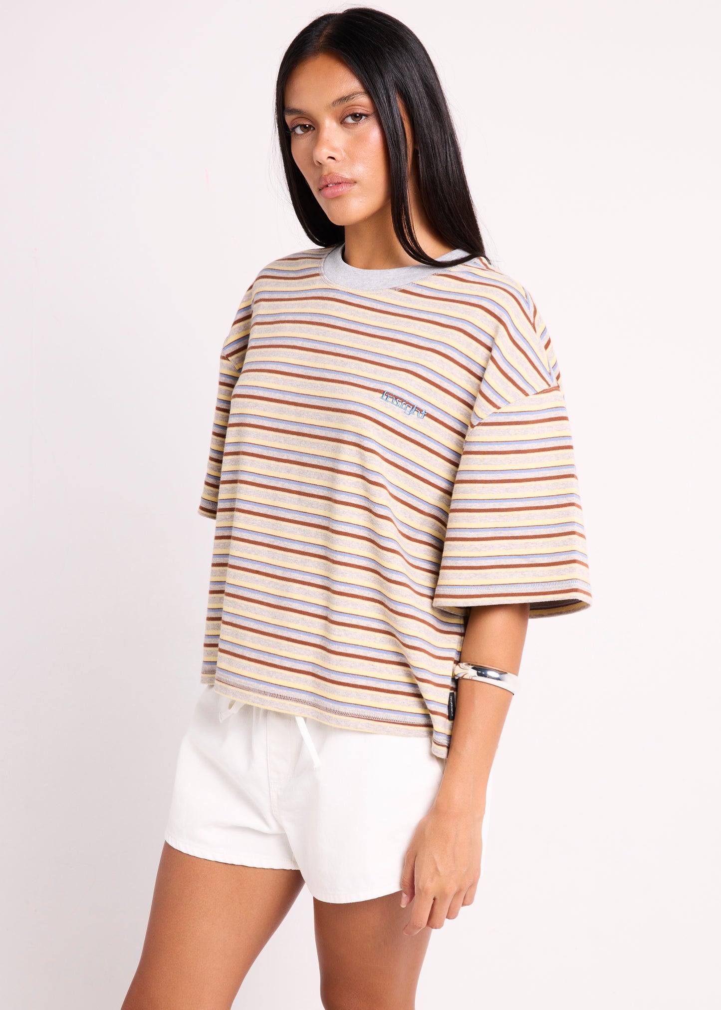 Harlem Striped Boyfriend T-Shirt