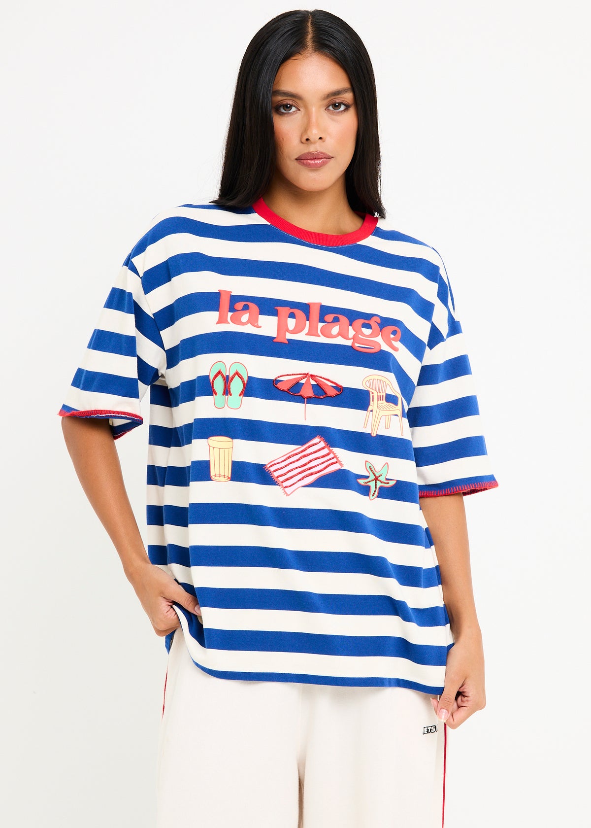 La Plage Stripe Short Sleeve T-Shirt STRIPE