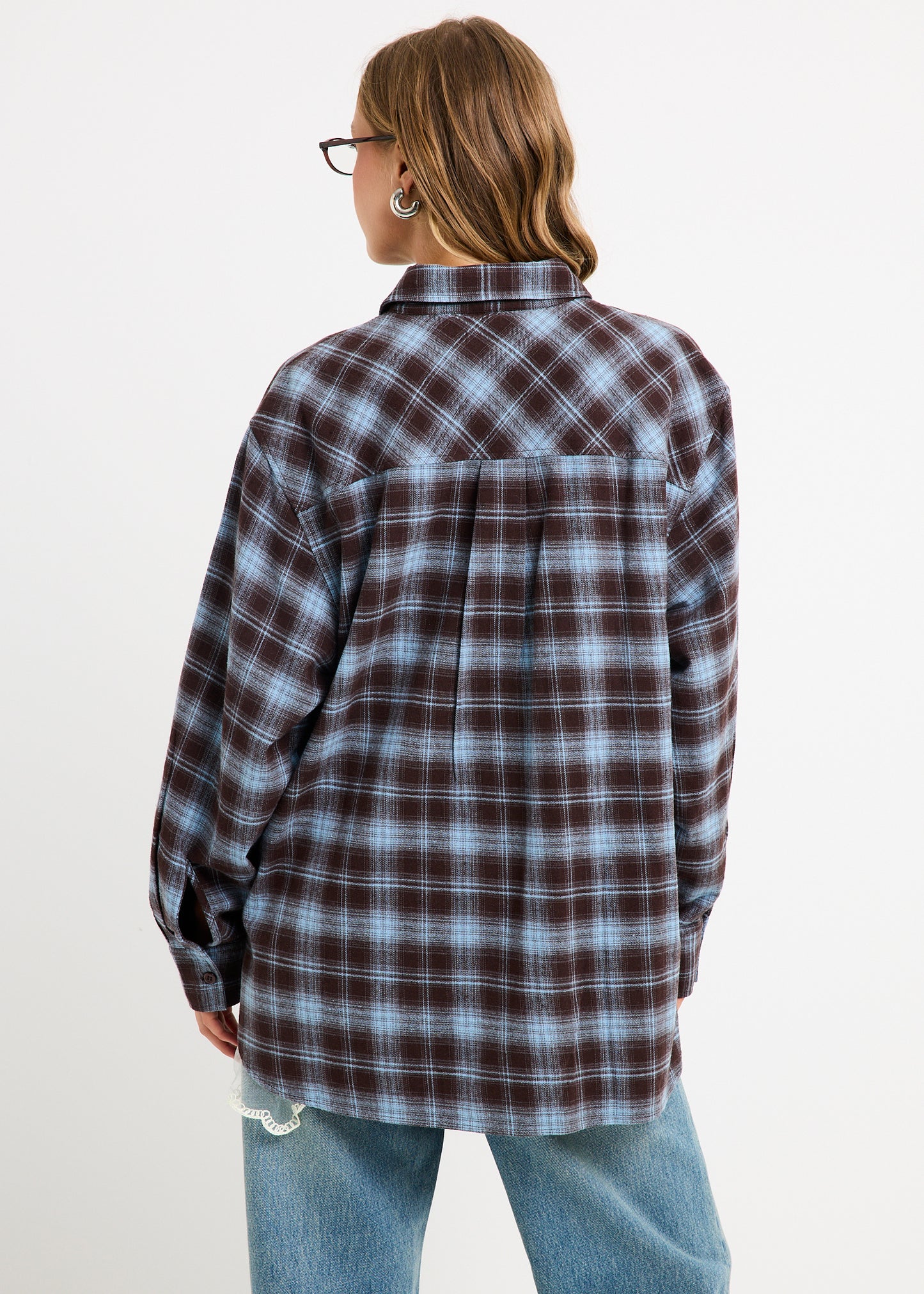 Arlo Plaid Boyfriend Long Sleeve Shirt