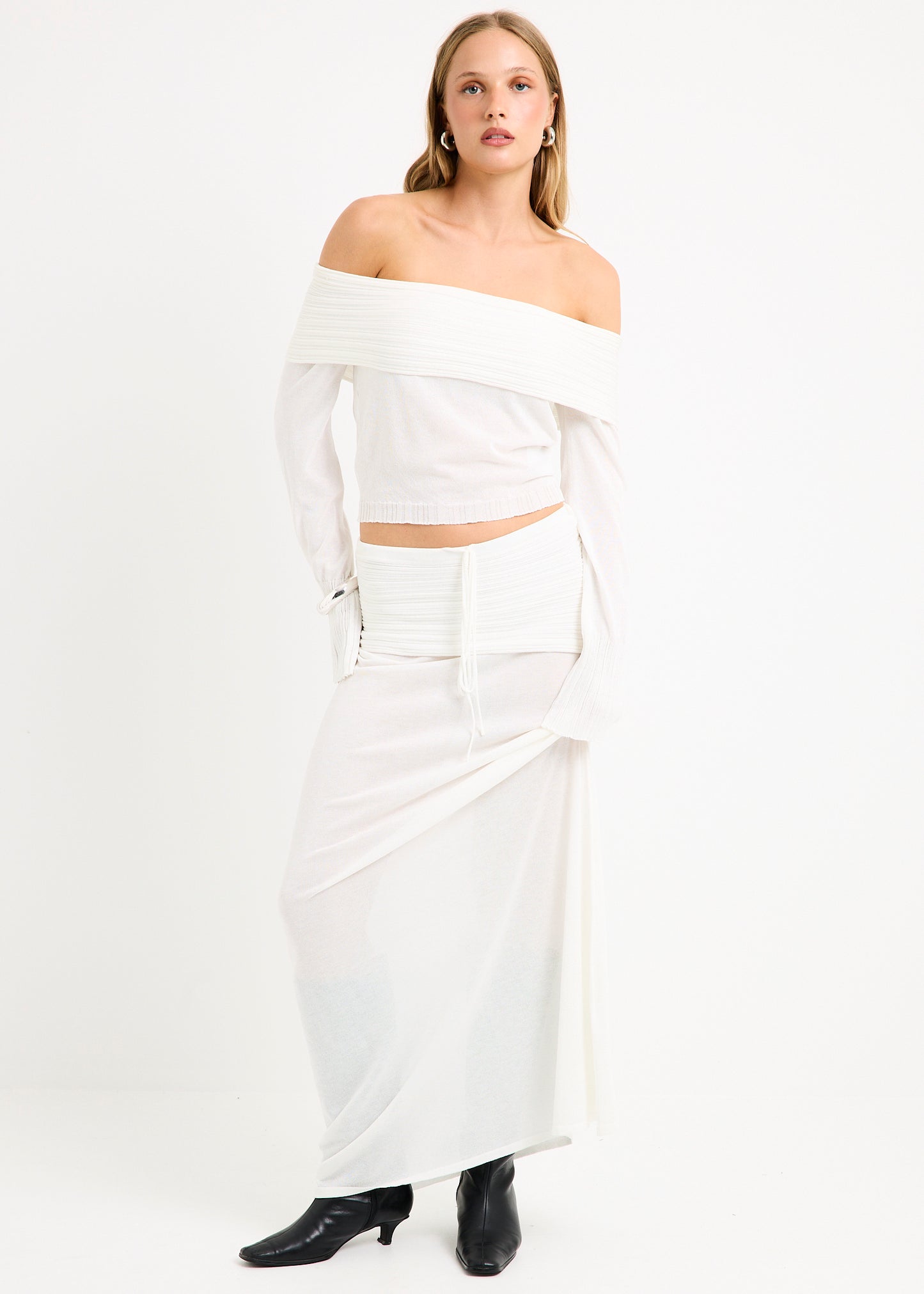 Palma Off Shoulder Knit Top