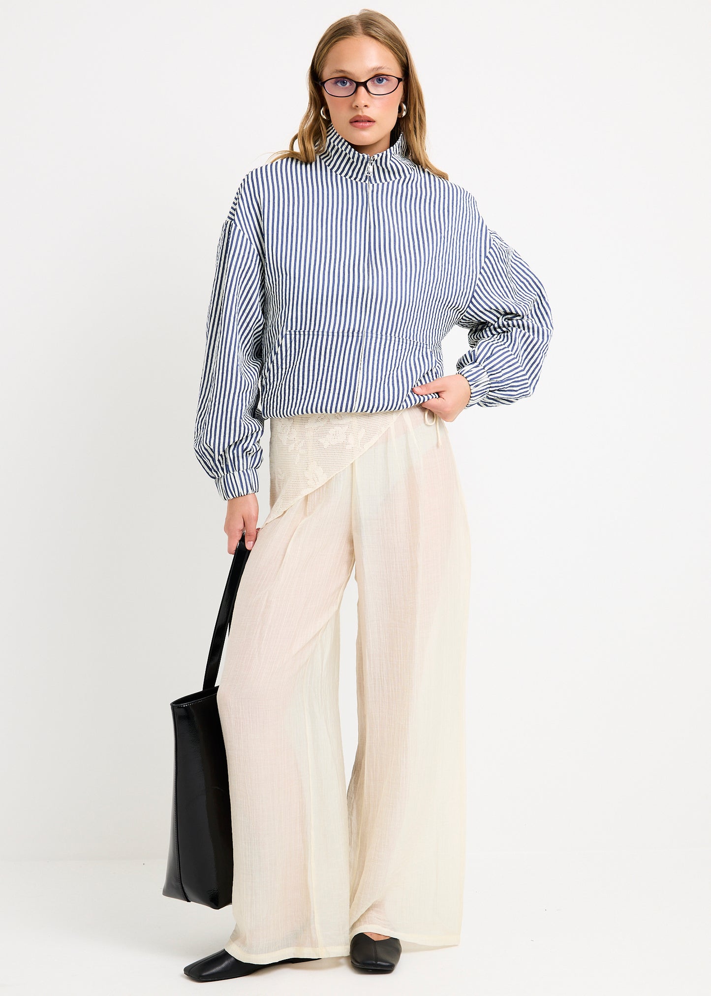 Adelaide Stripe Windbreaker