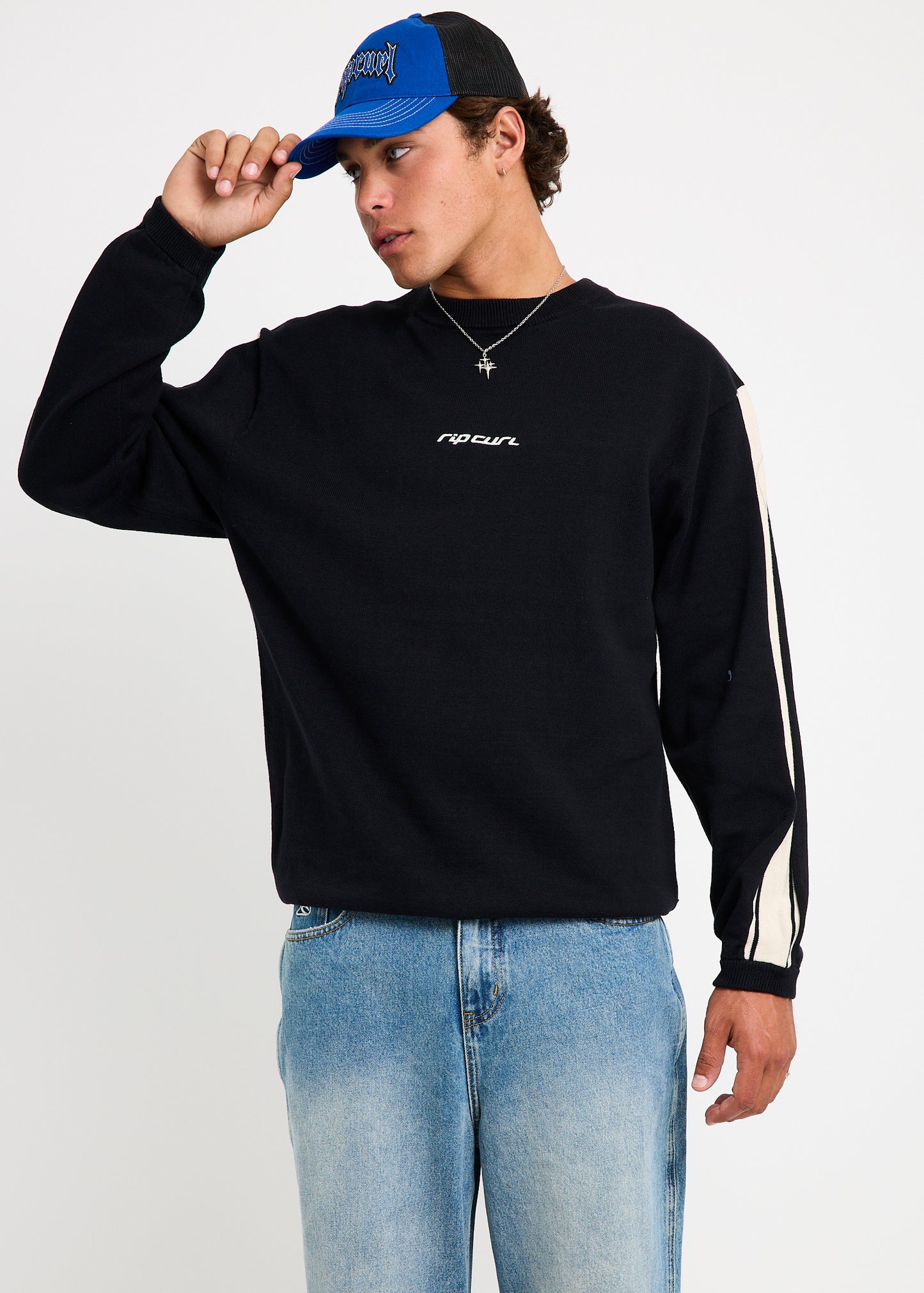 Inner Visions Stripe Knit Crew Shirt