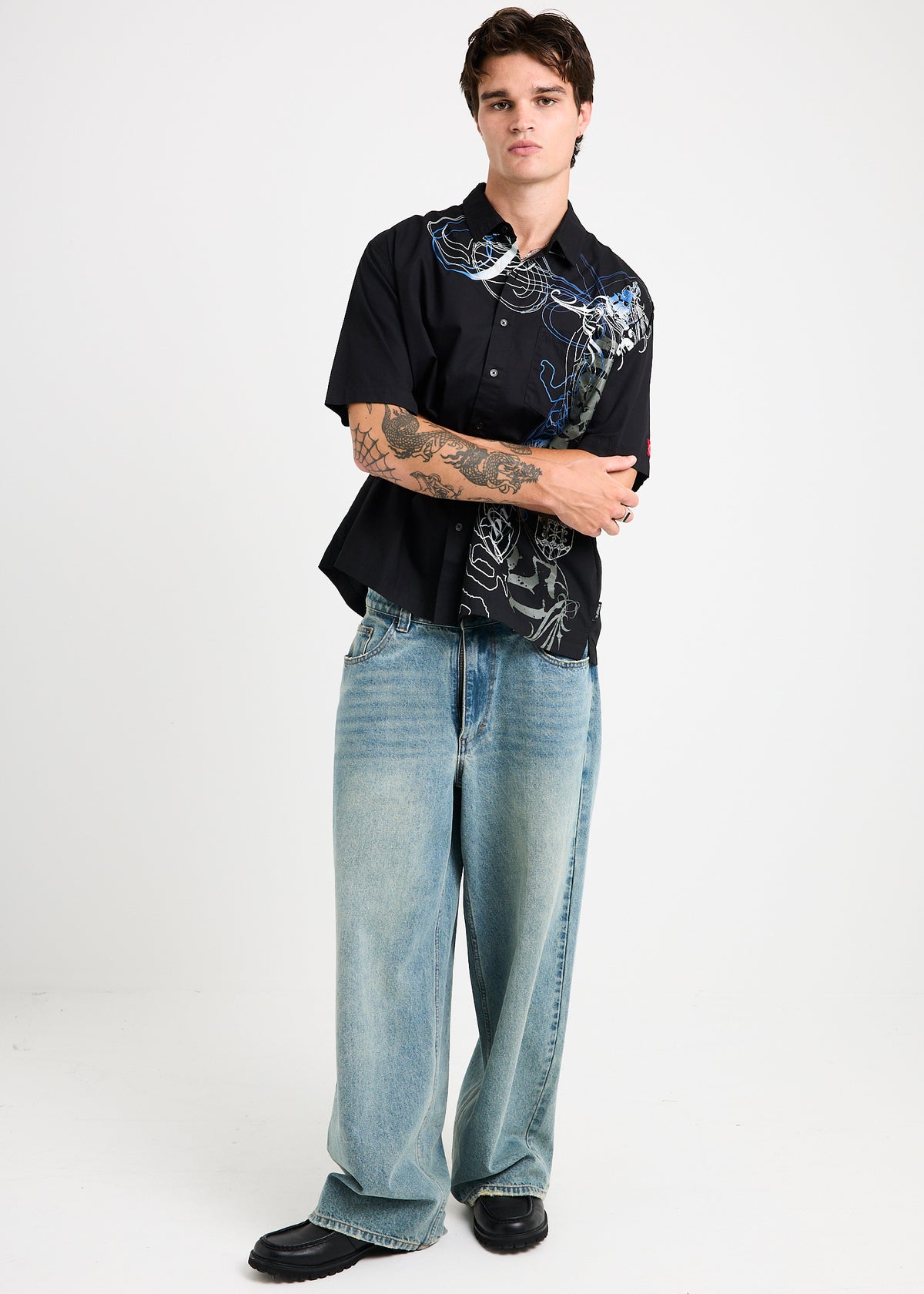 Junkie Short Sleeve Shirt BLACK