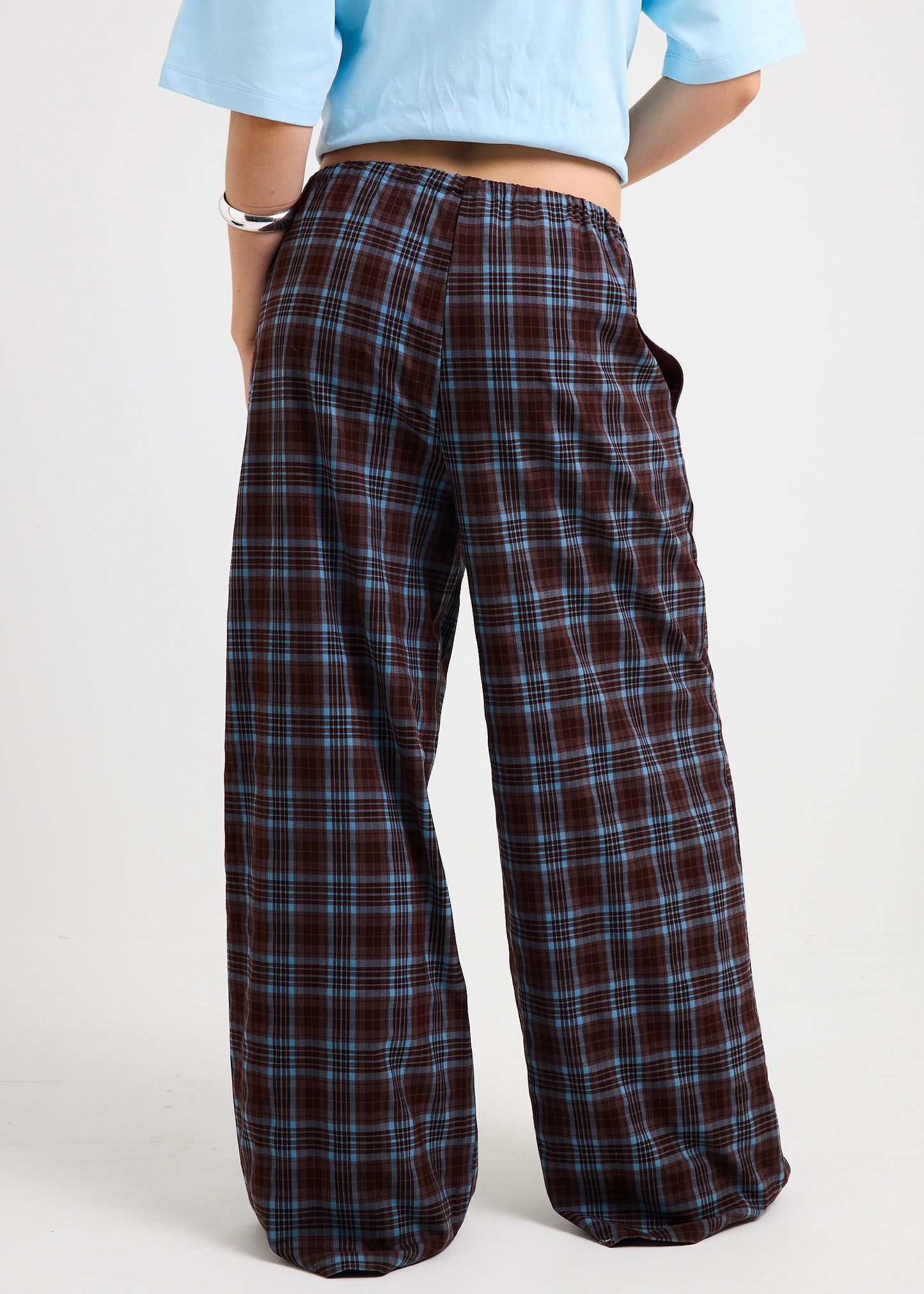 Clio Plaid Wide Leg Pants