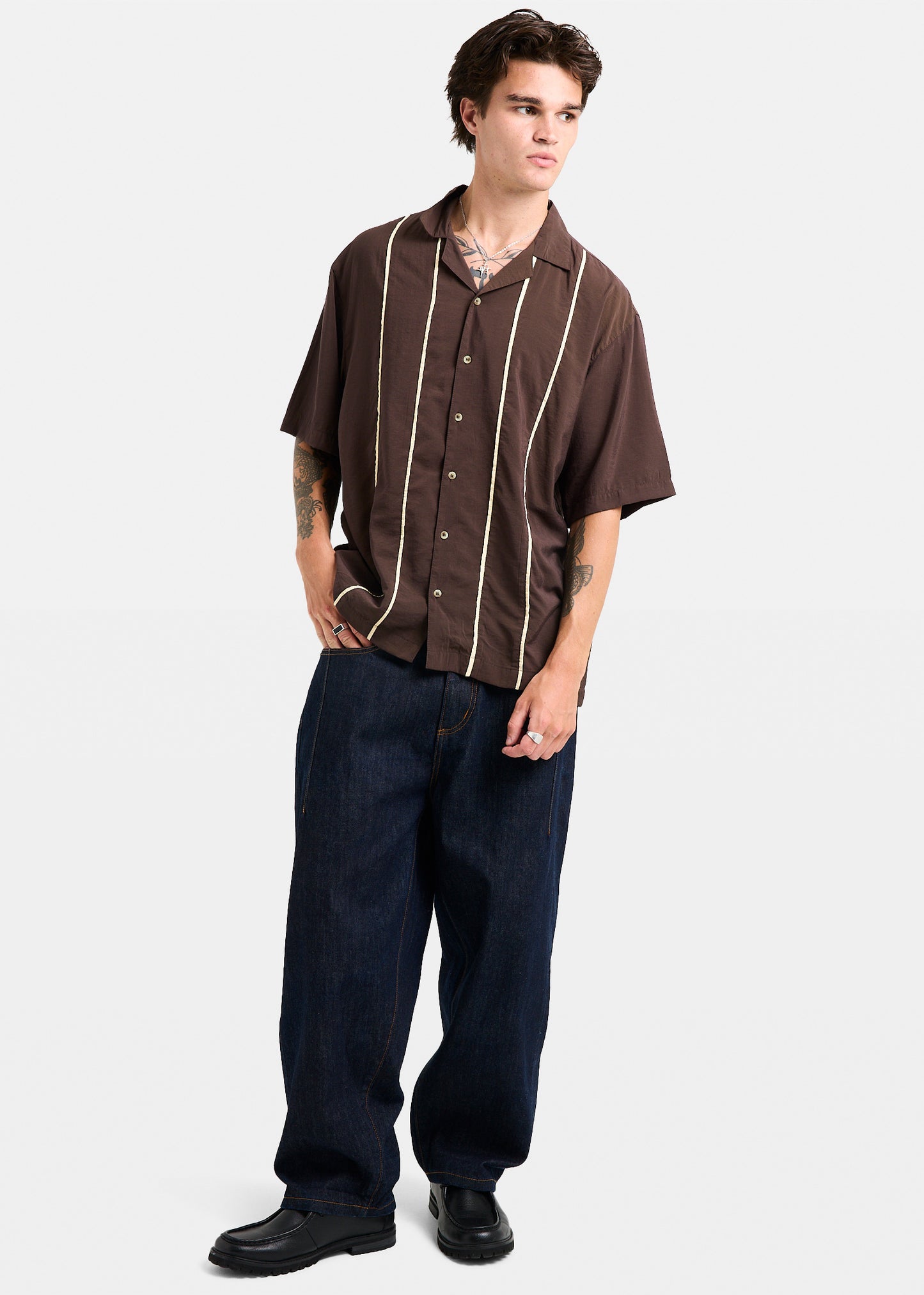 Railroad Bowler Short Sleeve Shirt