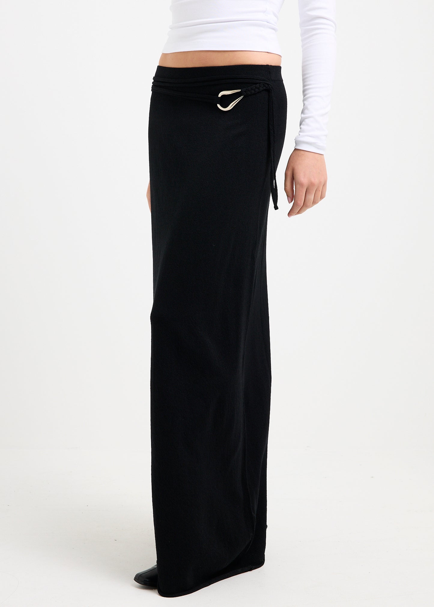 Imola Belted Knit Maxi Skirt